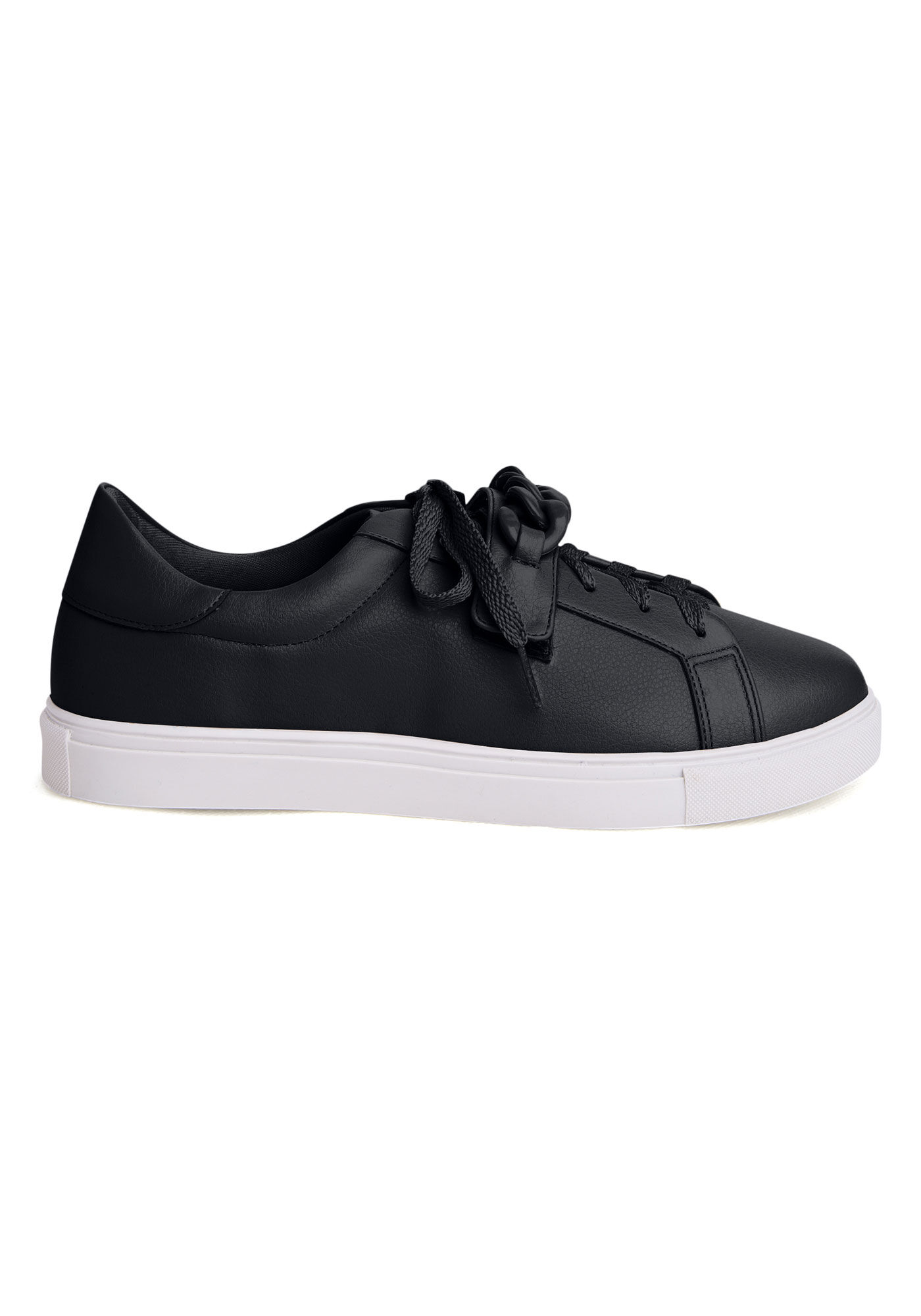 T&ecirc;nis Flatform com Cadar&ccedil;o e Detalhe Corrente, , large.
