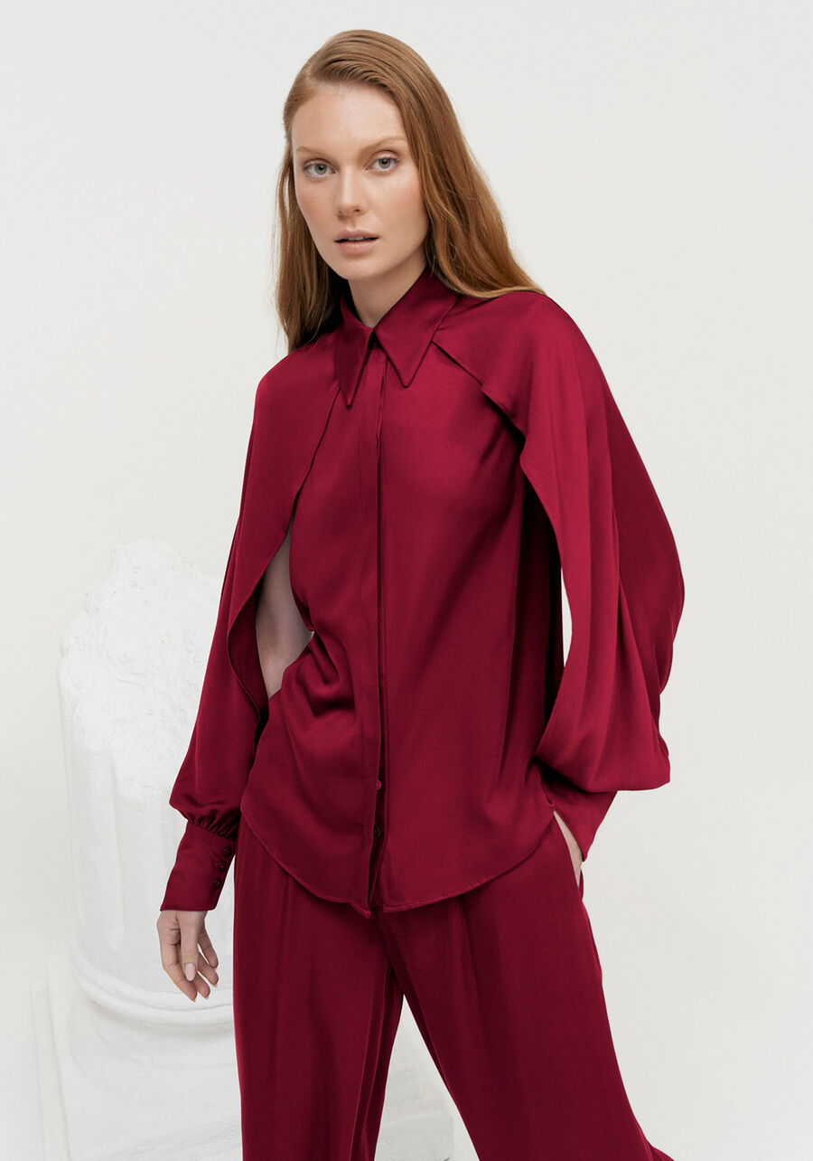 Camisa Manga Longa com Recorte Sobreposto, . Camisa Manga Longa com Recorte Sobreposto, , large.