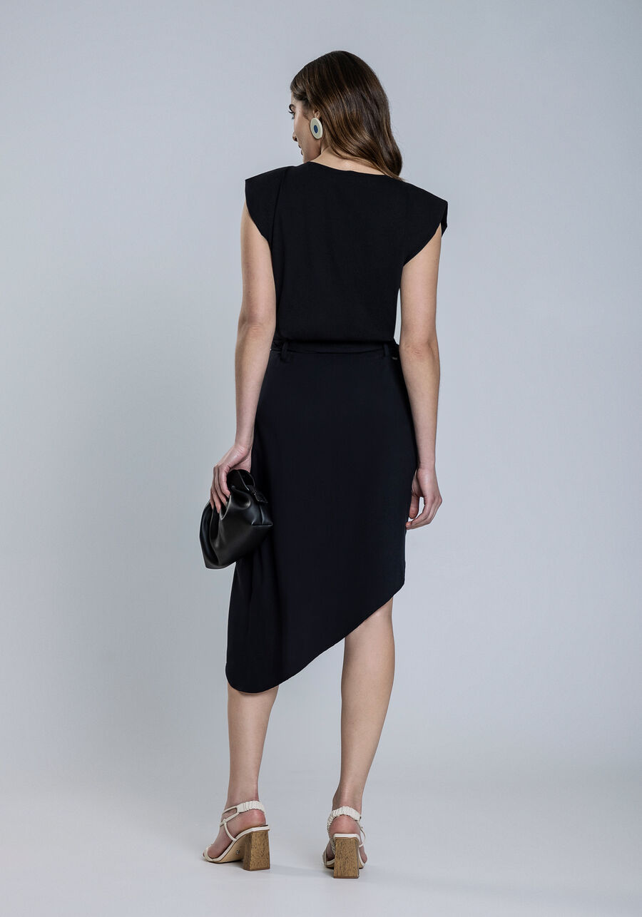 Saia Midi Tecido Rayon Twill Assimétrica, . Saia Midi Tecido Rayon Twill Assimétrica, , large.