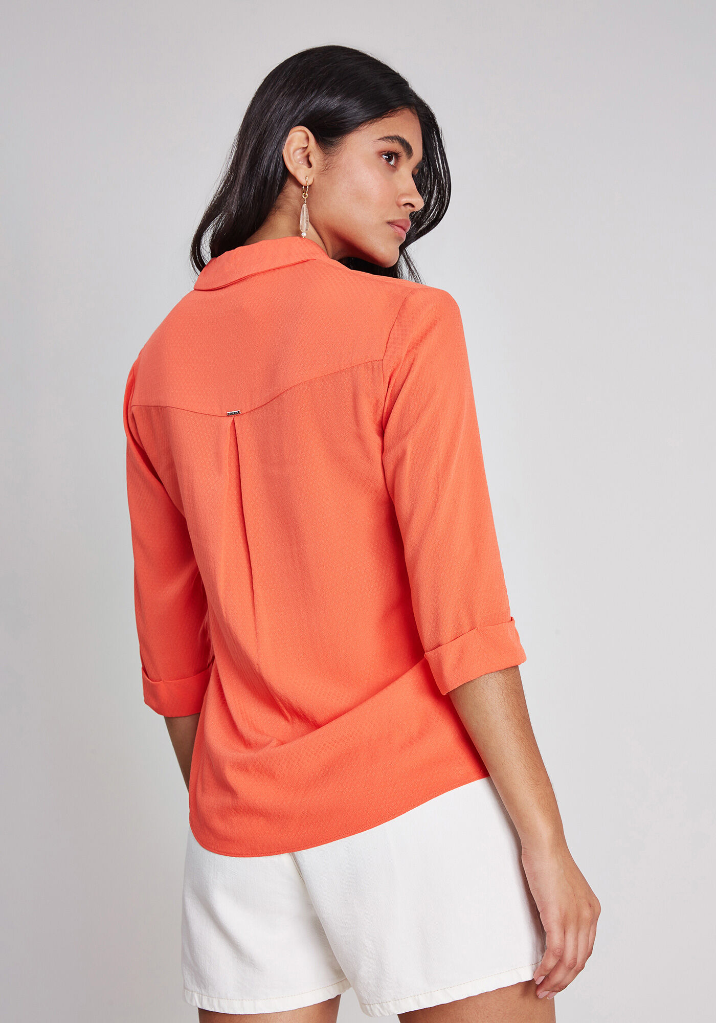 Camisa Cl&aacute;ssica em tecido, , large.