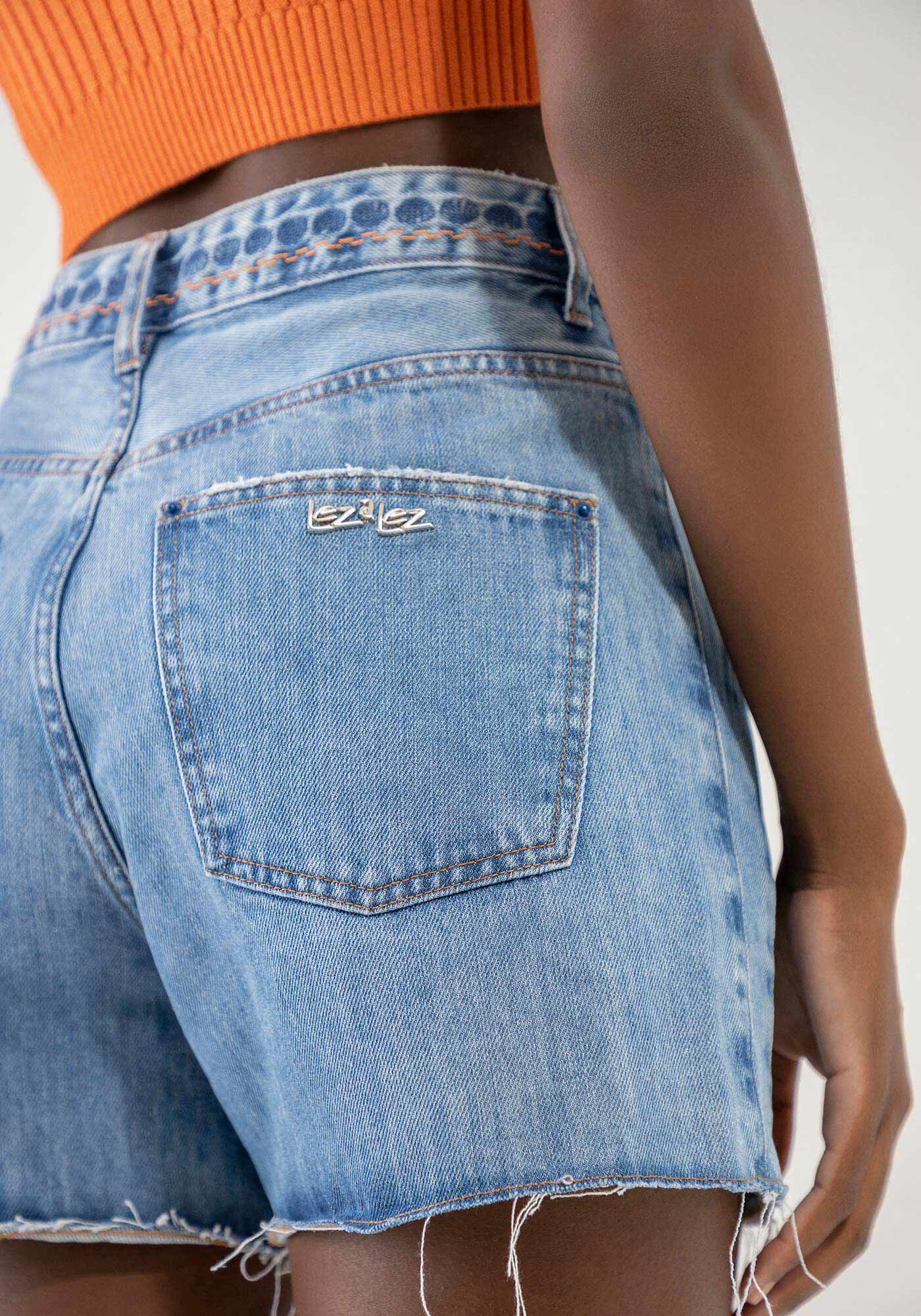 Shorts jeans boyfriend curto 2025