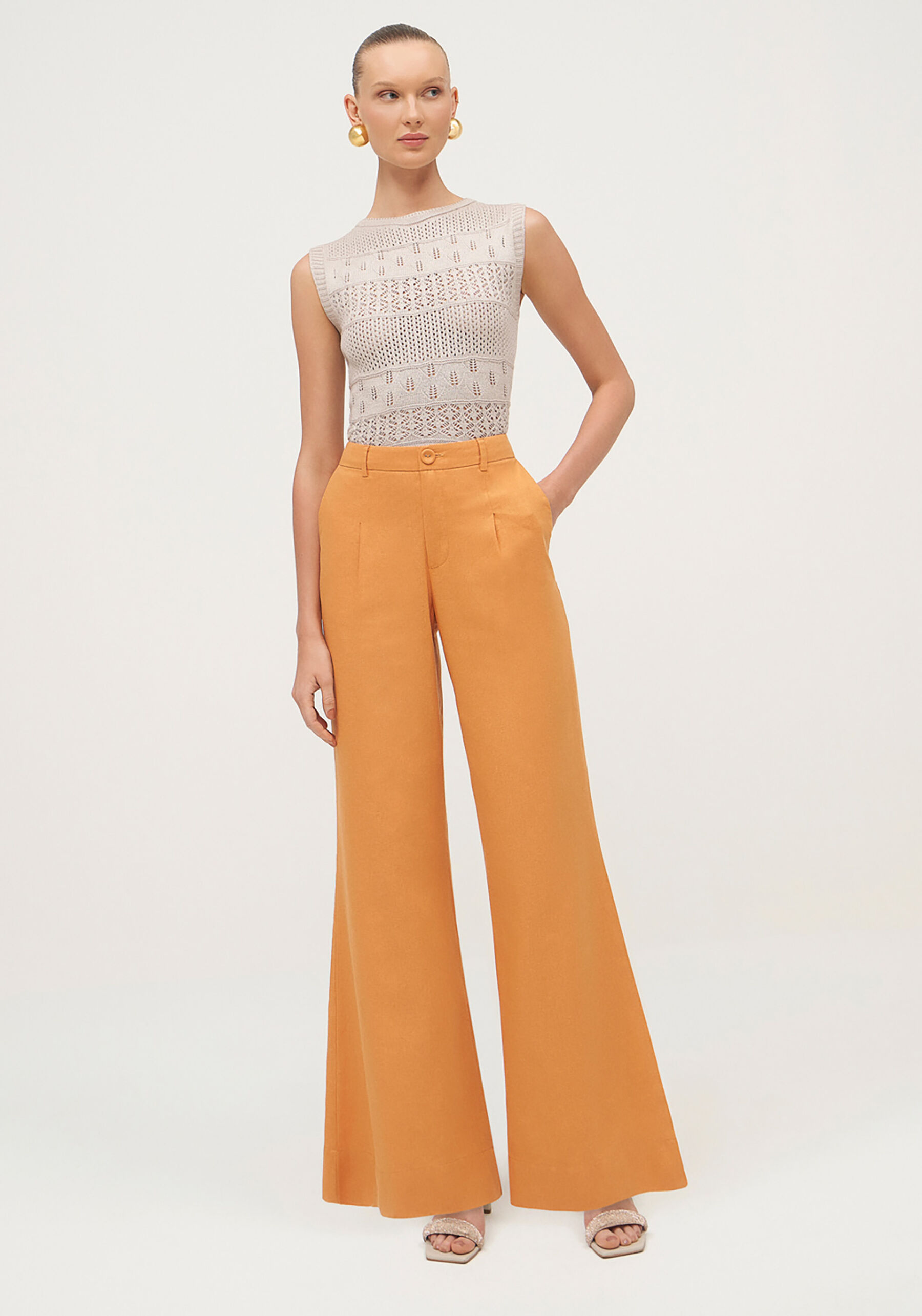 Calça Reta em Linho Alfaiataria, . Calça Reta em Linho Alfaiataria, , large.