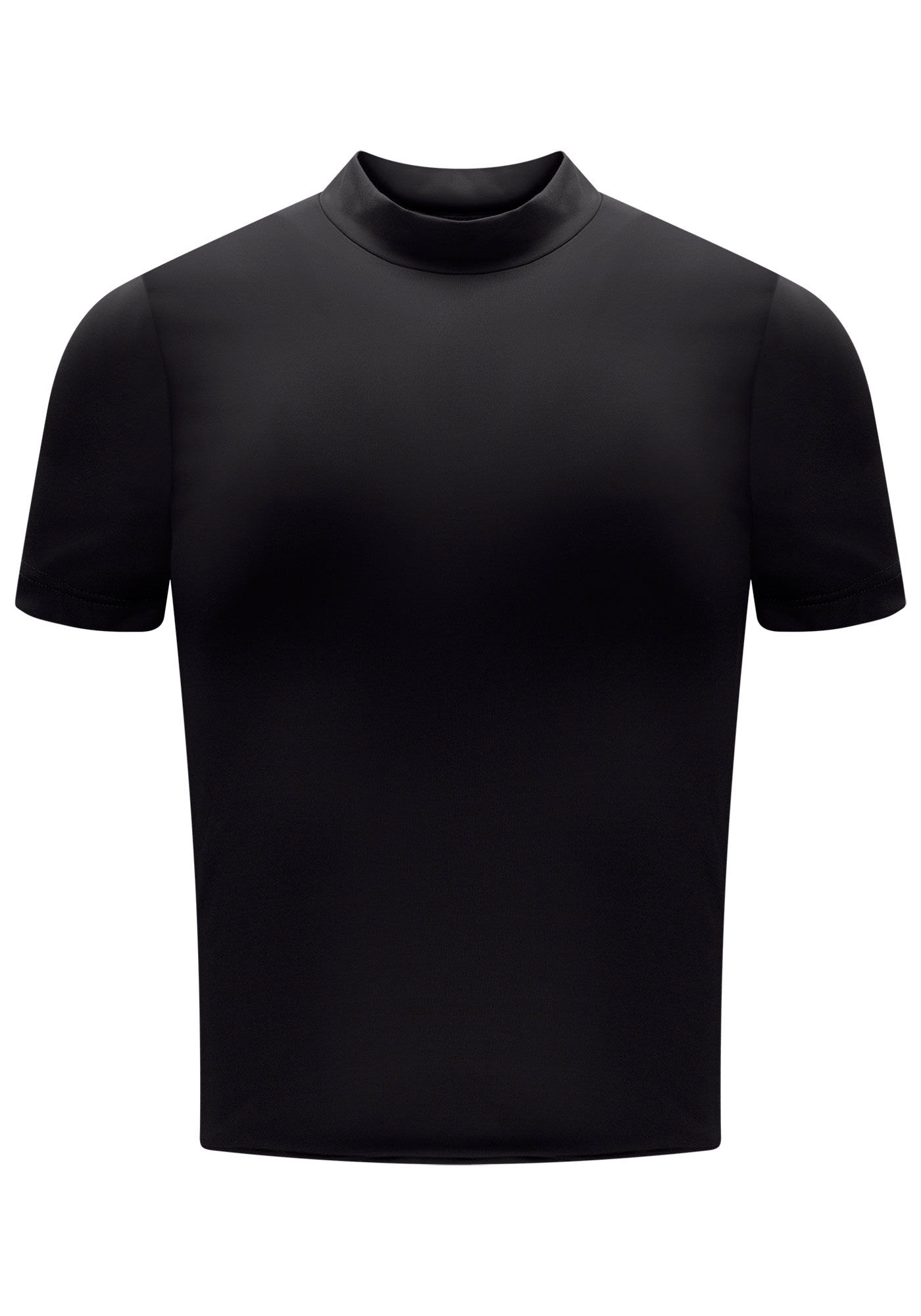 Blusa em Malha Aveludada com Gola Alta, , large.