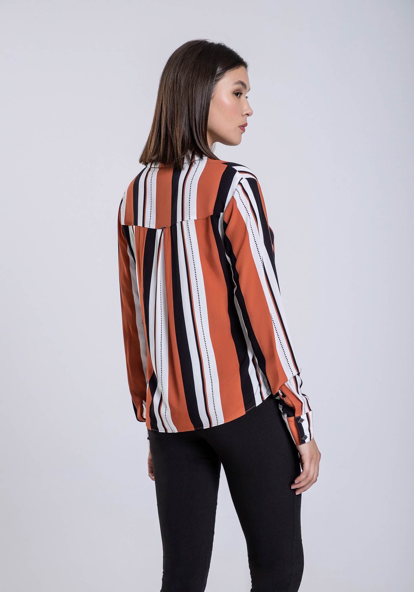 Camisa Manga Longa em Viscose com Bolso, SENTIDO, large.