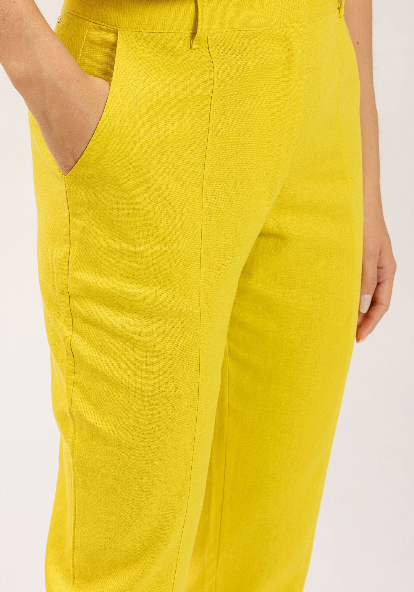 Cal&ccedil;a Carrot em Linho Alfaiataria, , large.