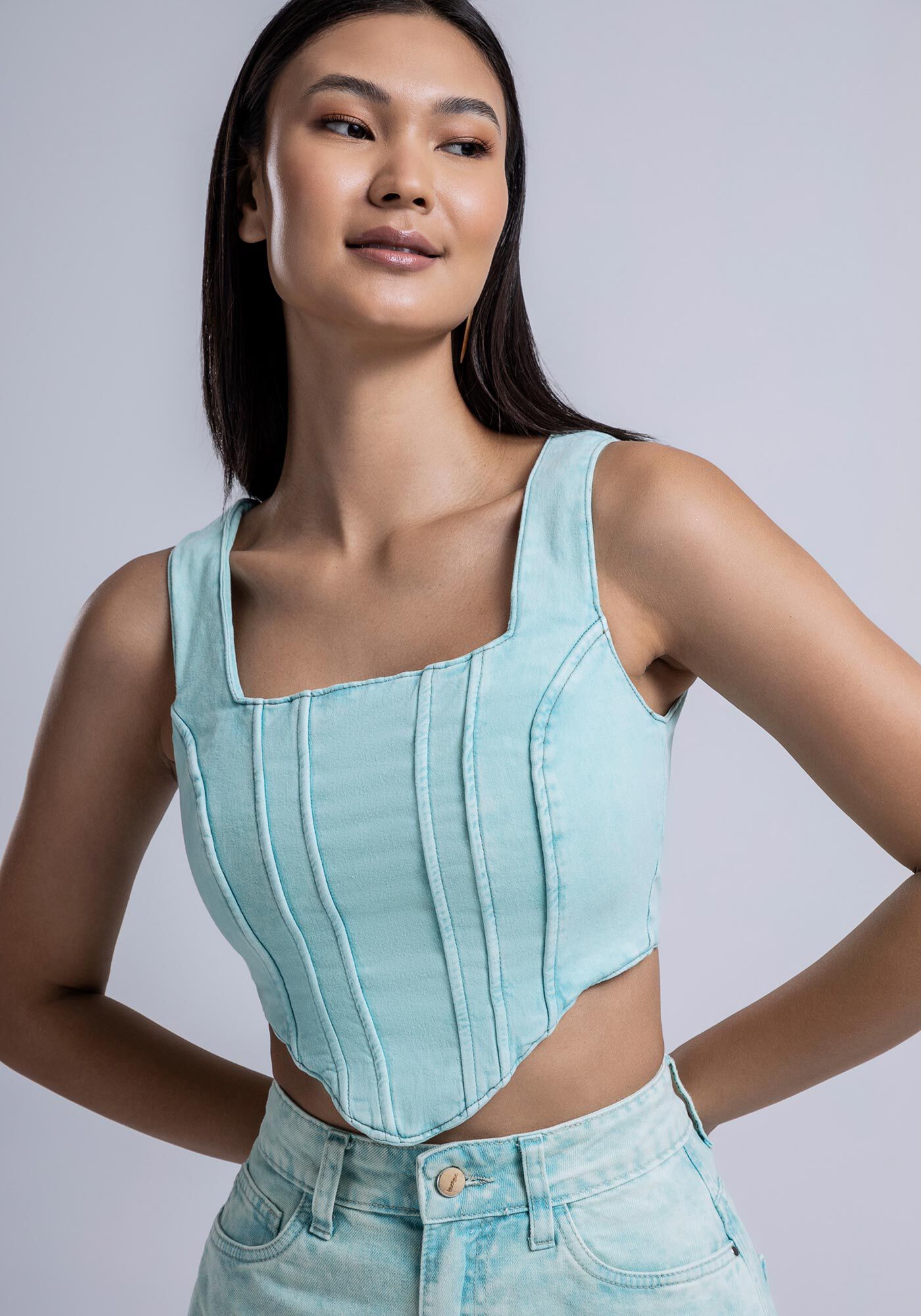 Blusa sales estilo corset