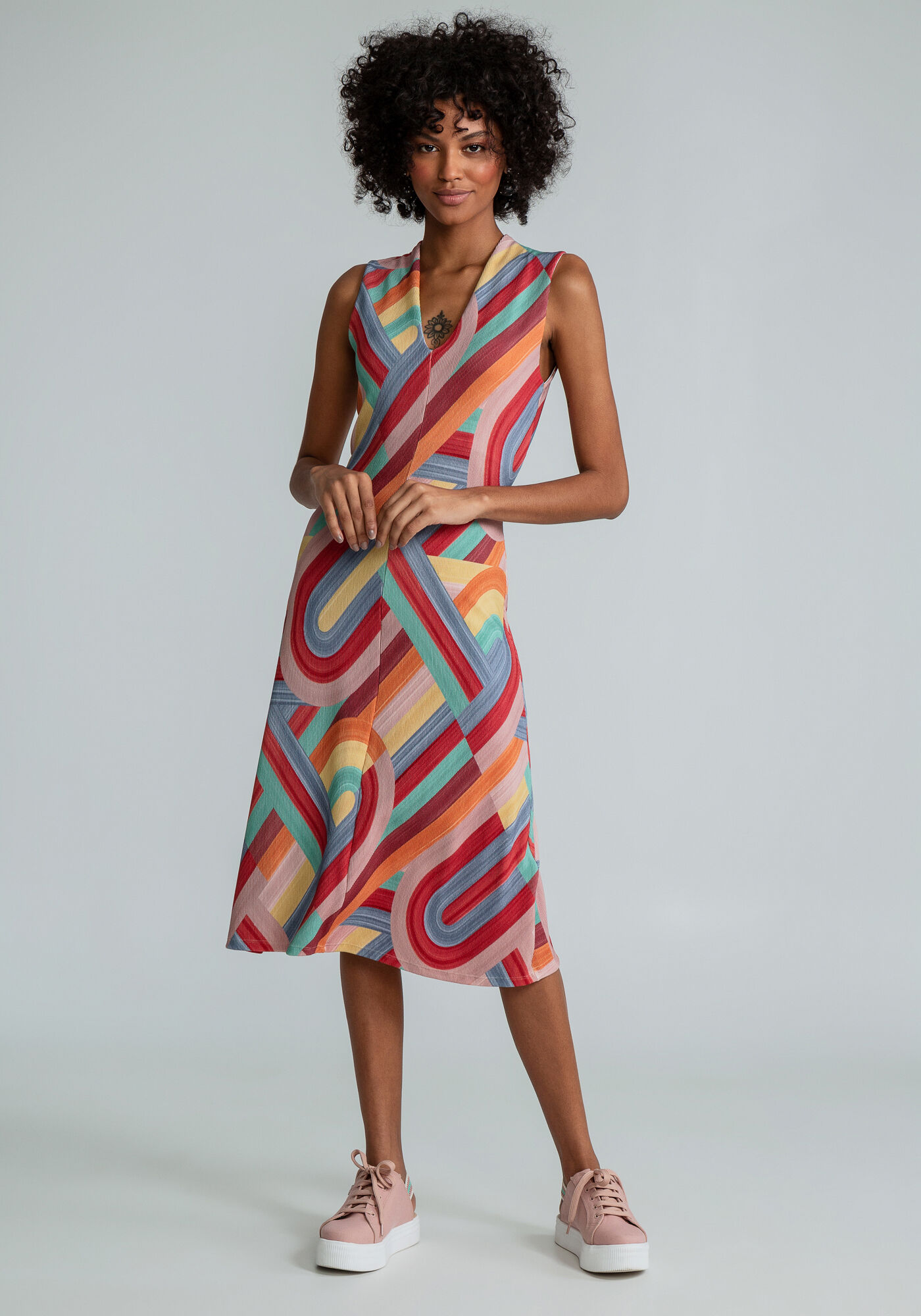 Vestido Evas Midi Estampado Lez a Lez
