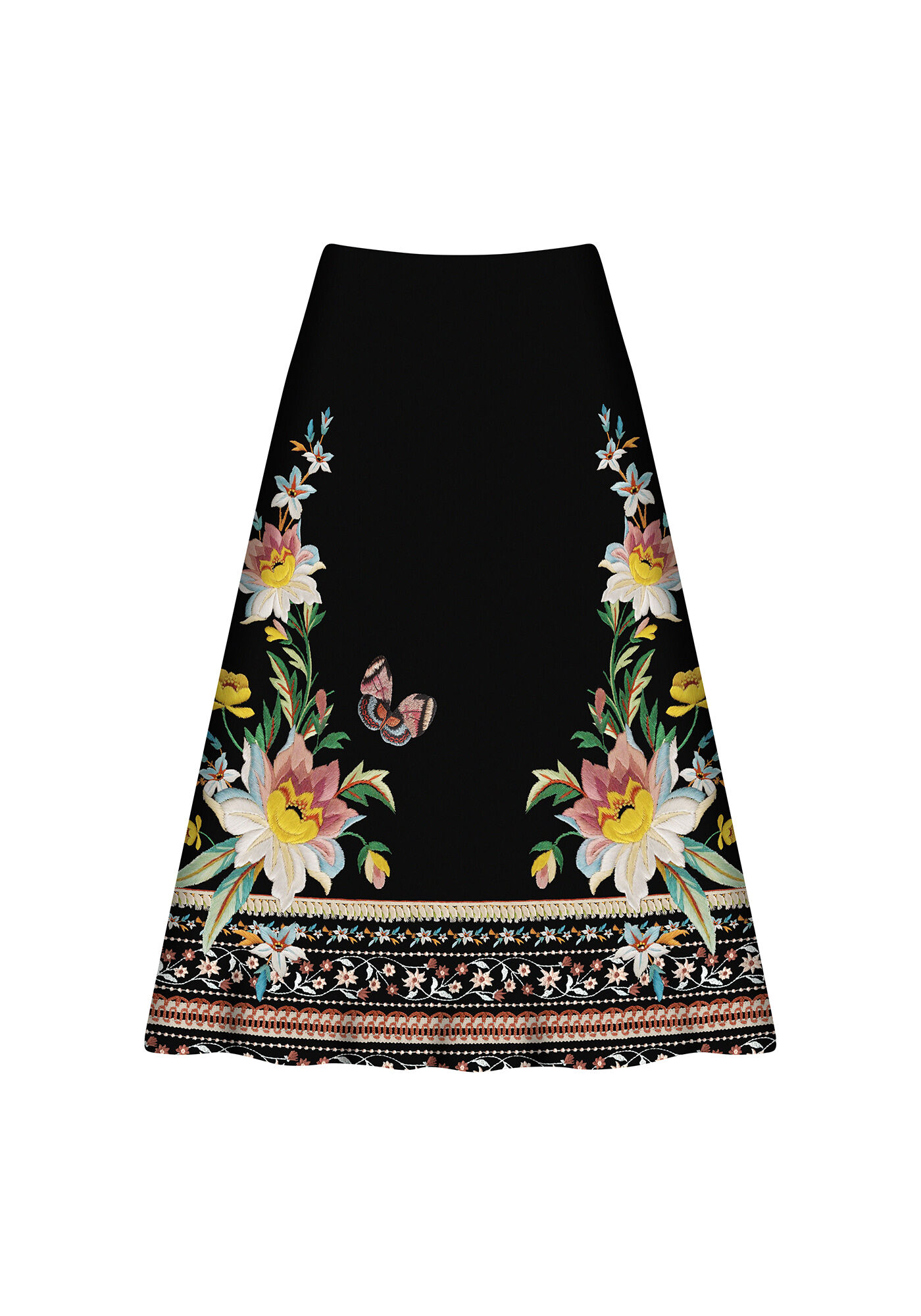 Saia Cintura Alta M&iacute;di Estampada, NOSTALGIA, large.