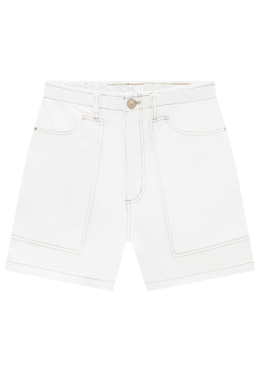 Shorts Sarja com Cintura Super Alta, . Shorts Sarja com Cintura Super Alta, , large.