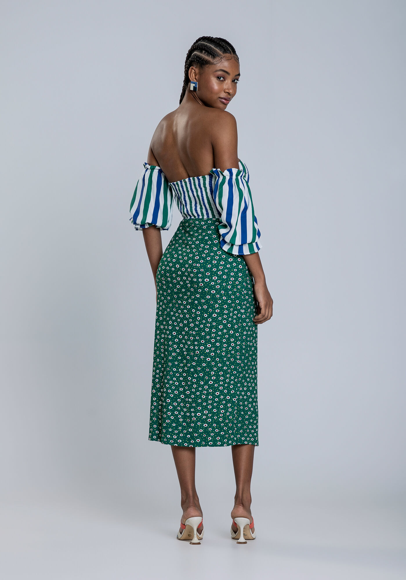 Saia Midi Canelada Transpassada, CAVALO MARINHO, large.