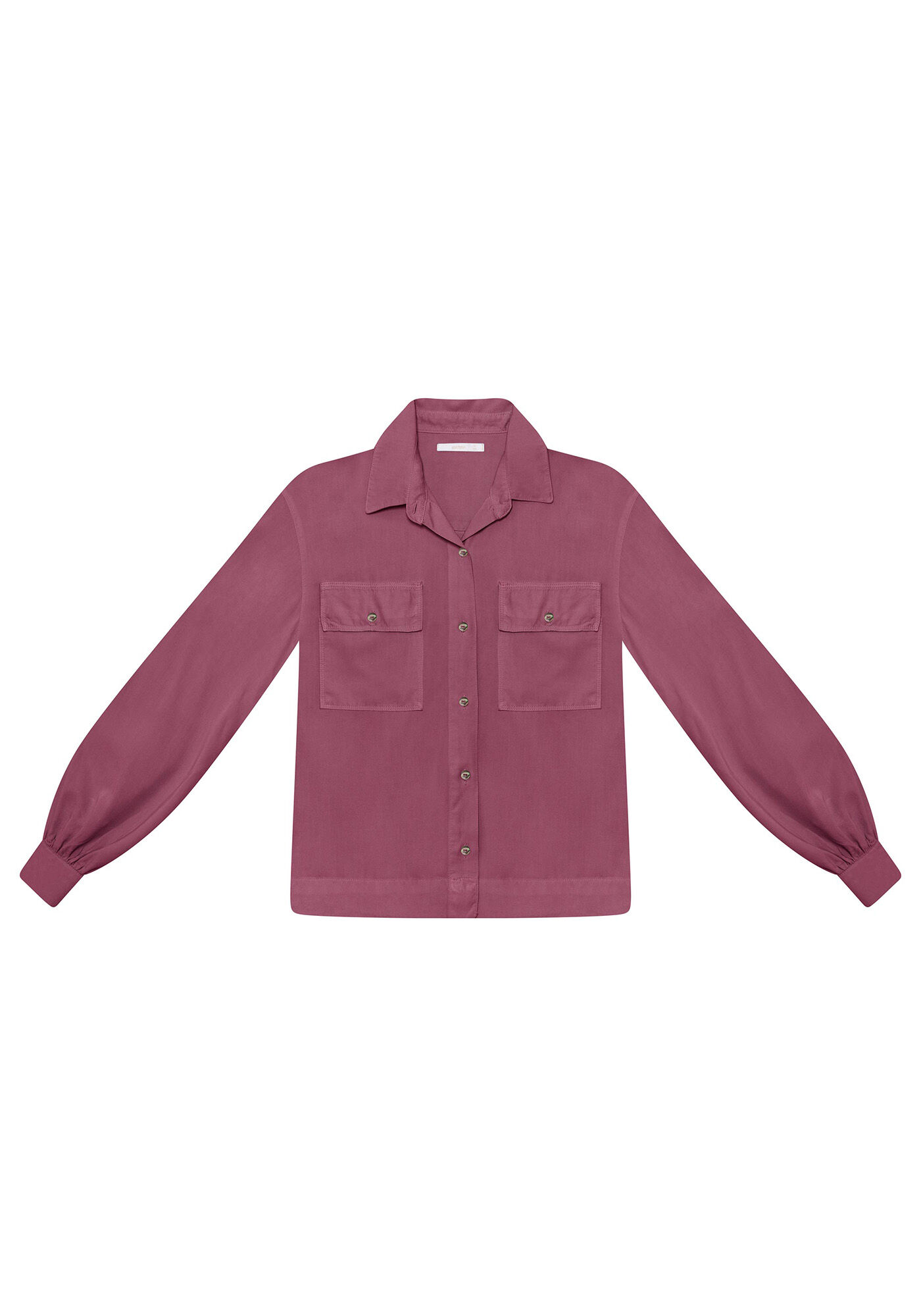 Camisa Manga Longa Bufante Azul Nuvem, , large.