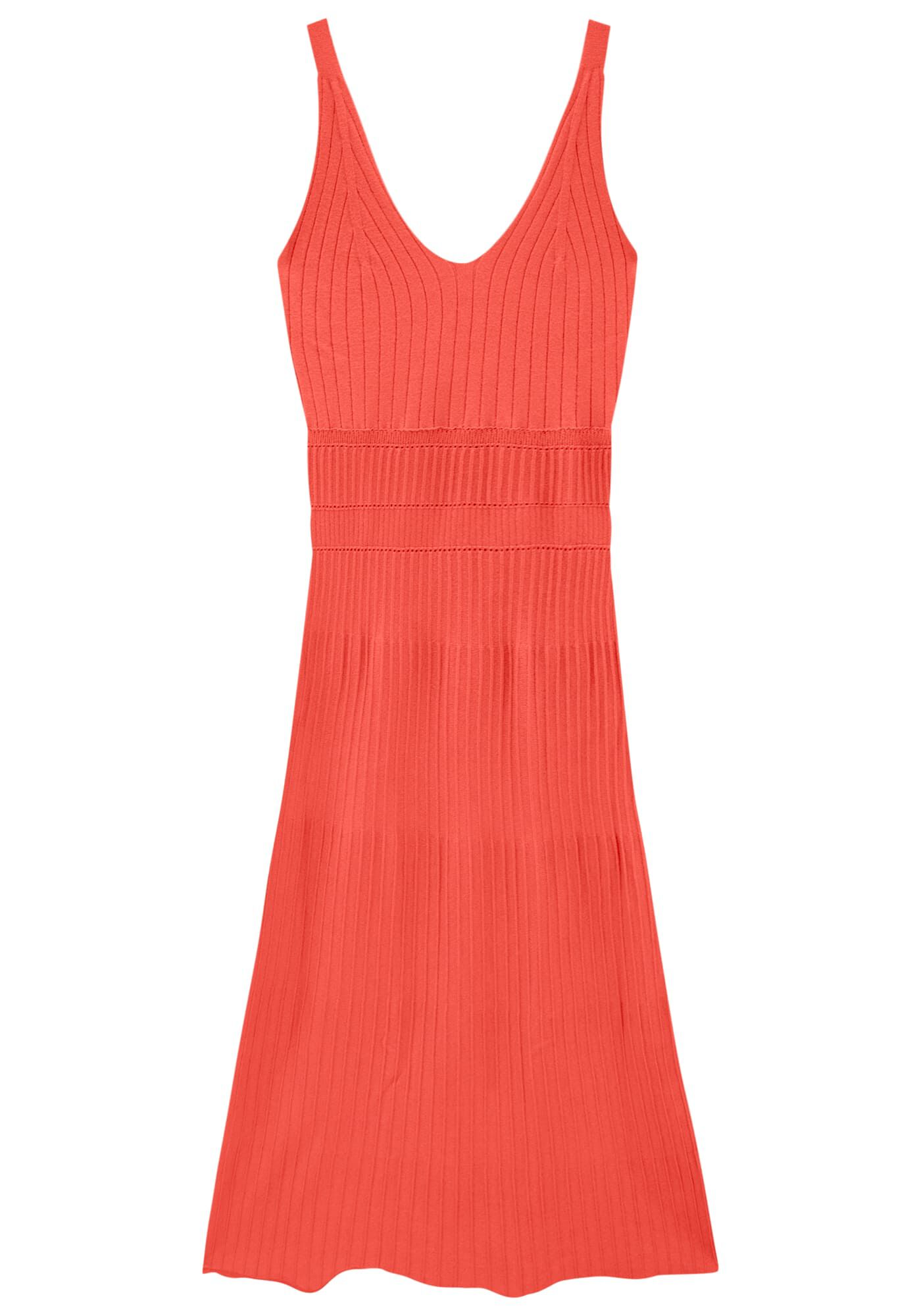 Vestido com Al&ccedil;as Longo em Tric&ocirc;, , large.