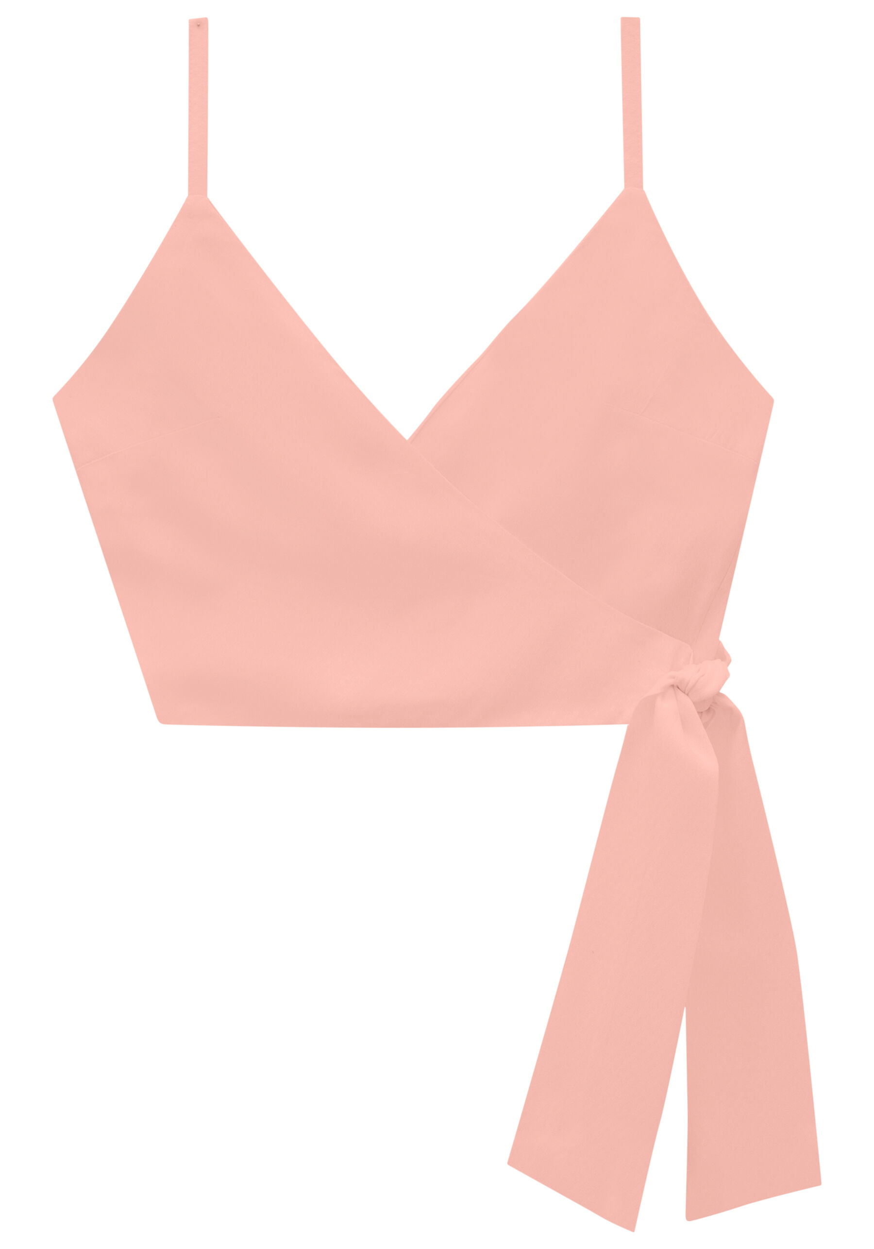 Blusa Cropped Viscose Transpassada, SALMAO SENSACAO. Blusa Cropped Viscose Transpassada, SALMAO SENSACAO, large.