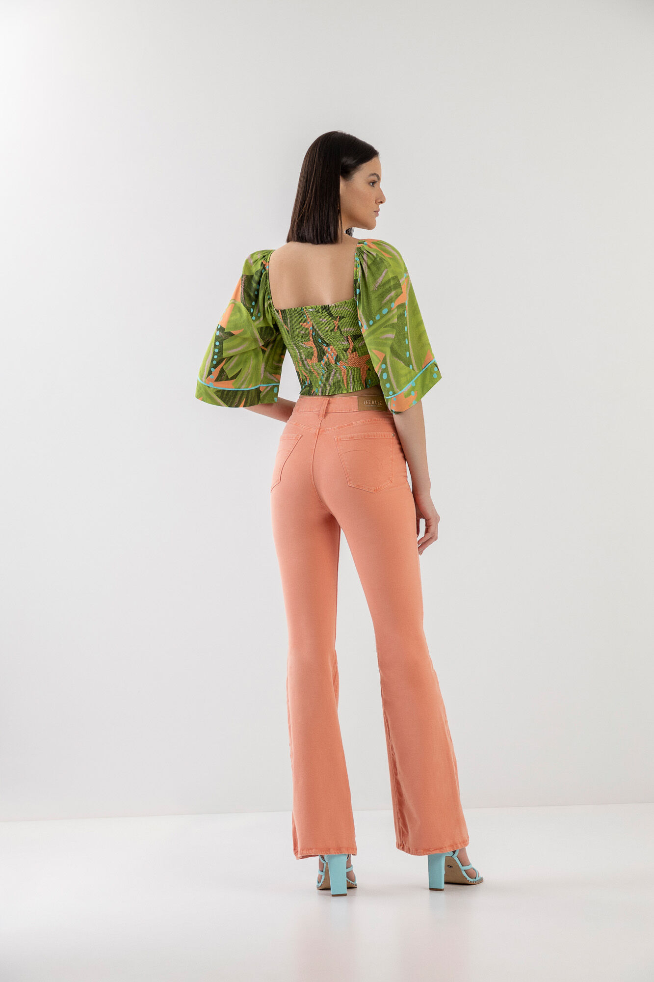 Cal&ccedil;a Sarja Flare Super Alta Estonada, , large.