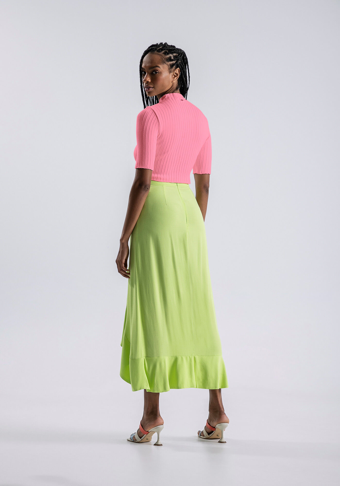 Blusa Manga Curta Tric&ocirc; com Gola Alta, , large.