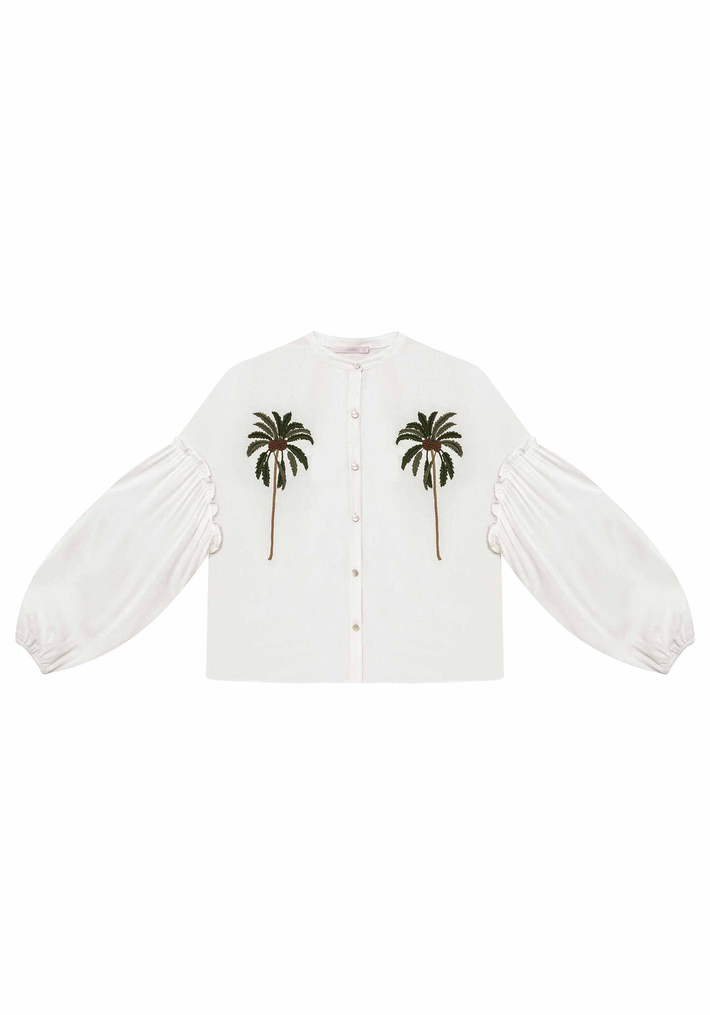 Camisa Manga Longa  Com Bordado Estampa, , large.