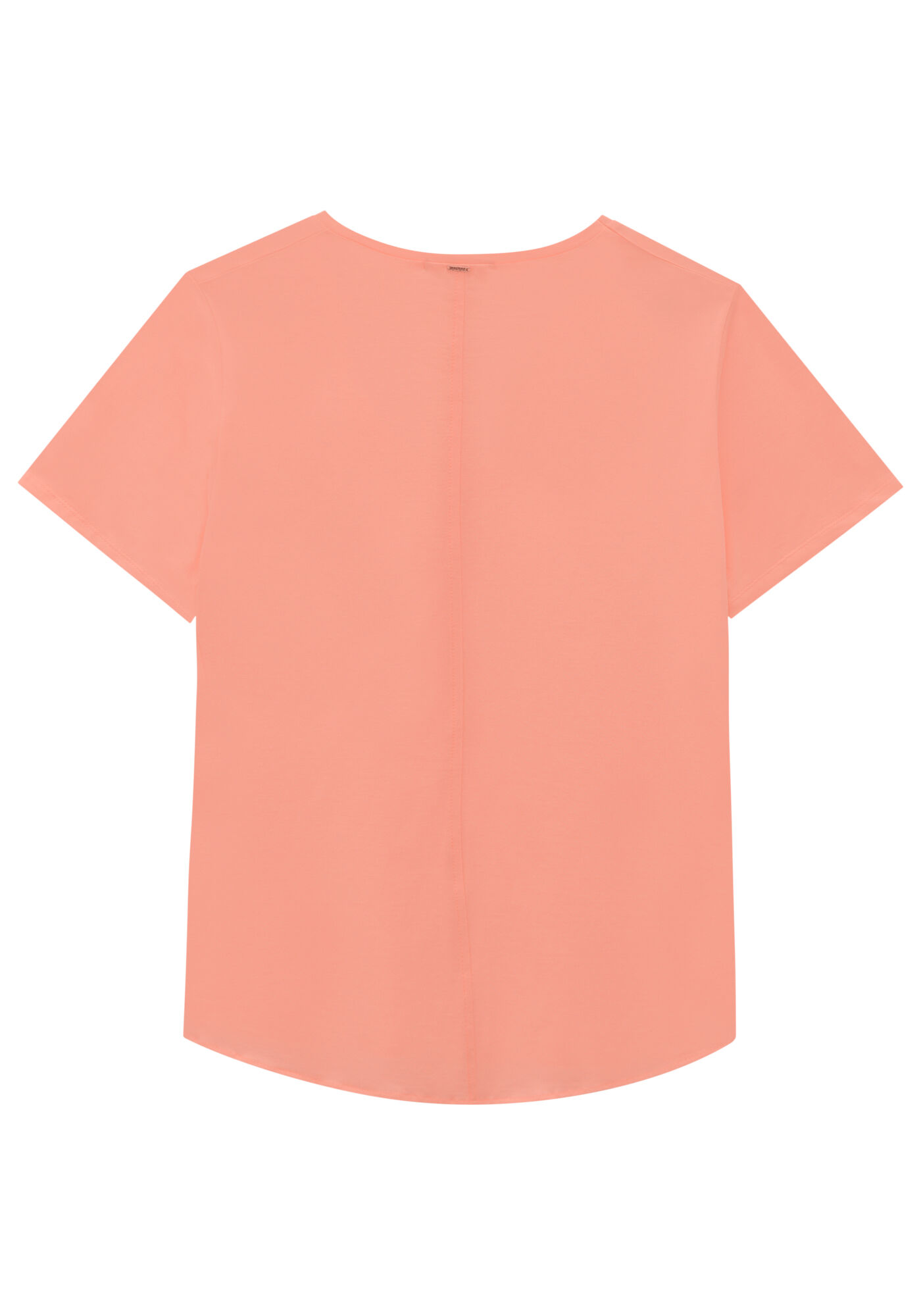 Blusa Manga Curta em Meia Malha com Decote V, , large.