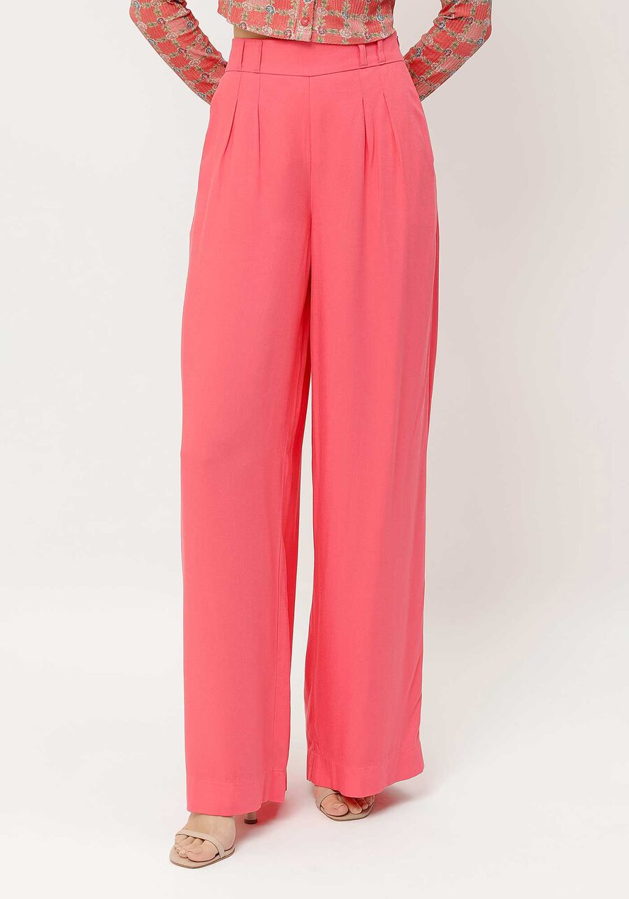 Calça Pantalona em Viscose Alfaiataria, . Calça Pantalona em Viscose Alfaiataria, , large.