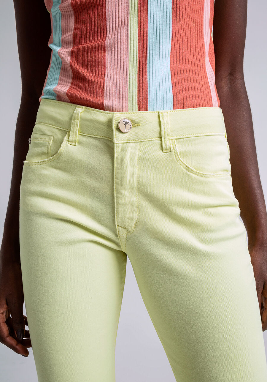 Calça Sarja Skinny Bali Every Day, AMARELO OSTRA, large.