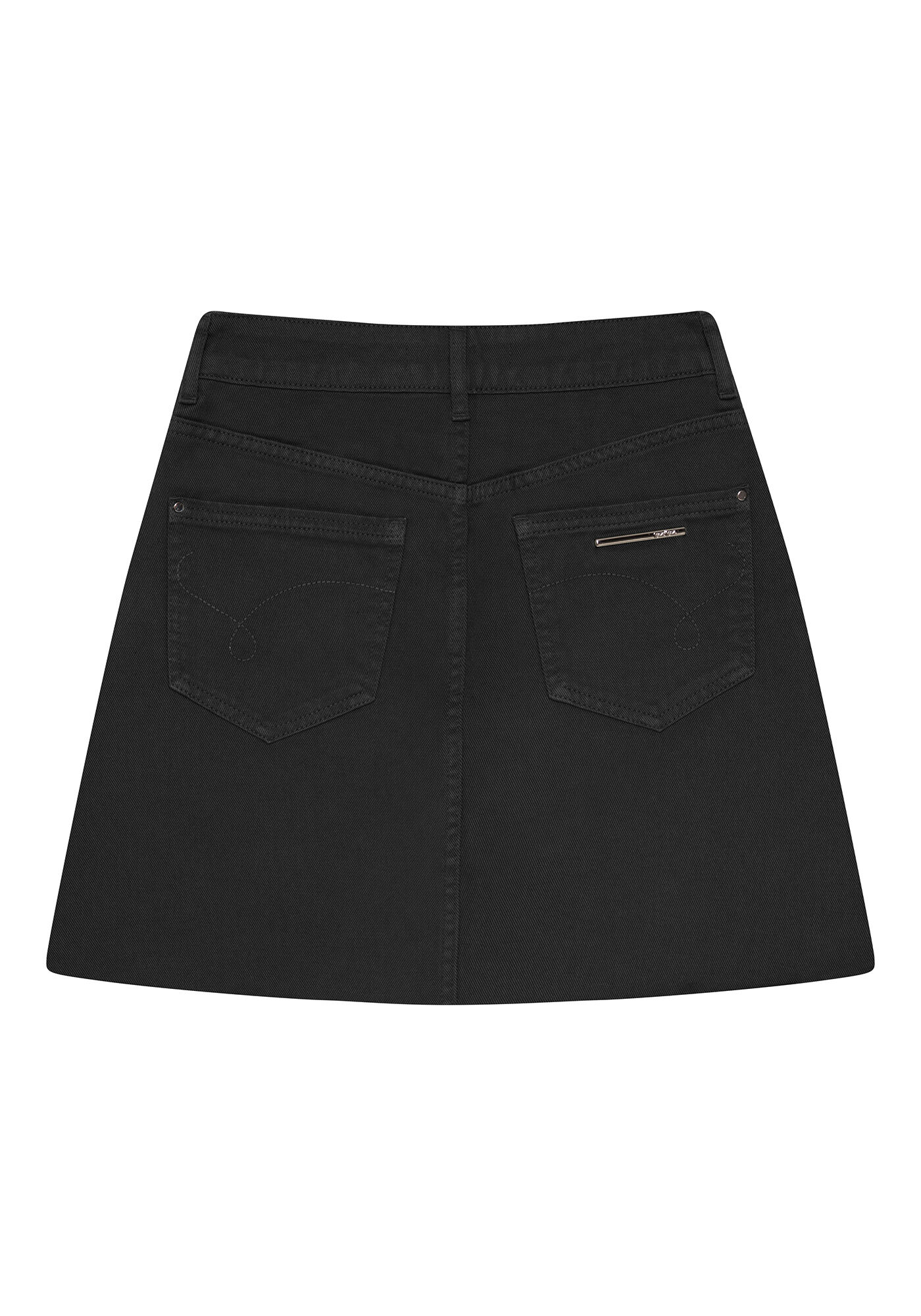 Saia Curta Linha A Jeans, , large.