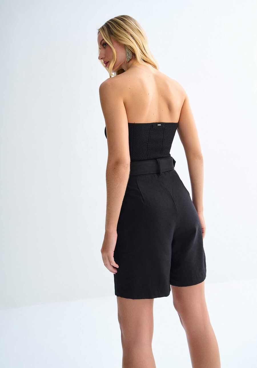 Shorts Cintura Alta Alfaiataria Alongado com Cinto, . Shorts Cintura Alta Alfaiataria Alongado com Cinto, , large.