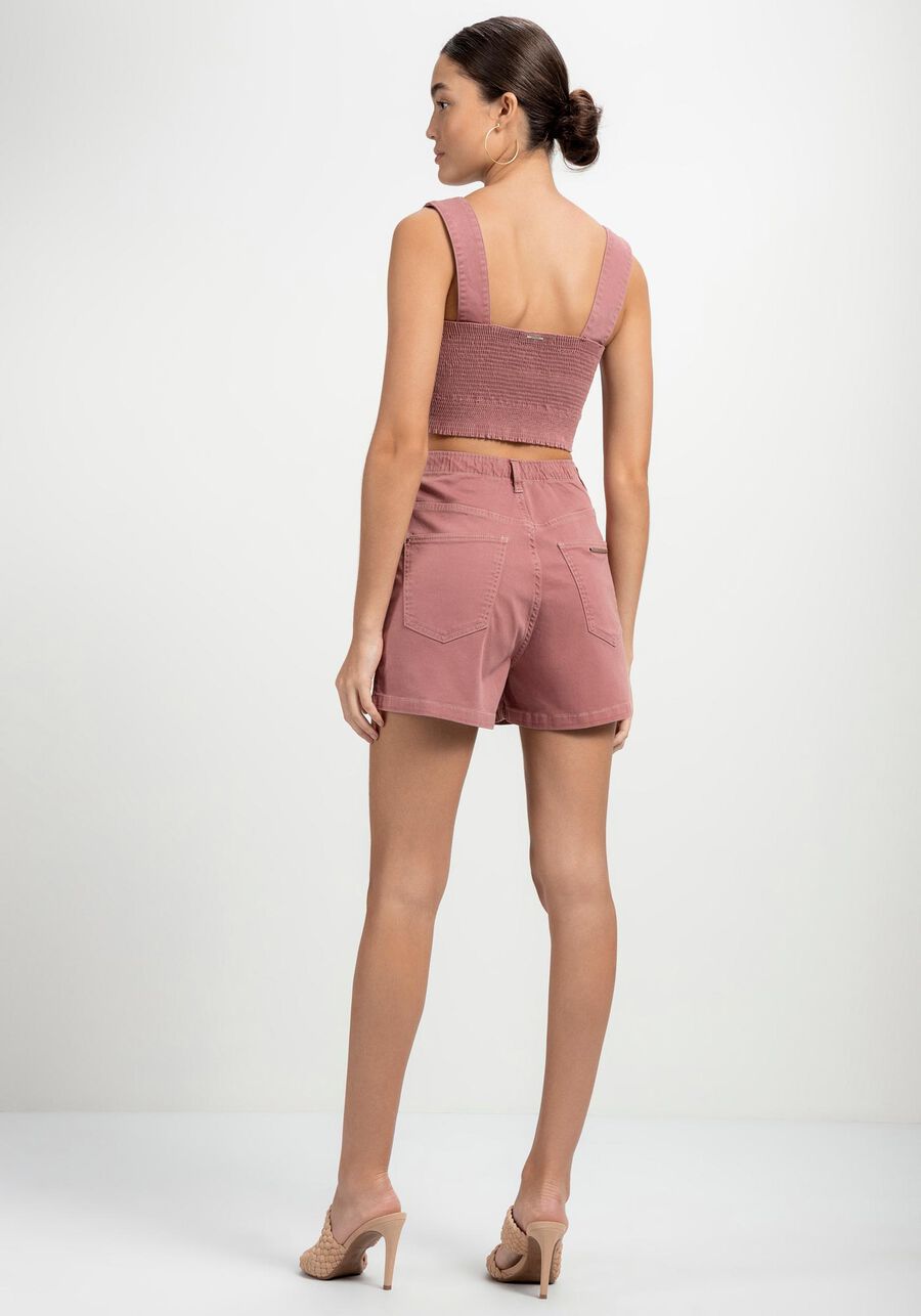 Shorts Sarja com Cintura Super Alta, . Shorts Sarja com Cintura Super Alta, , large.