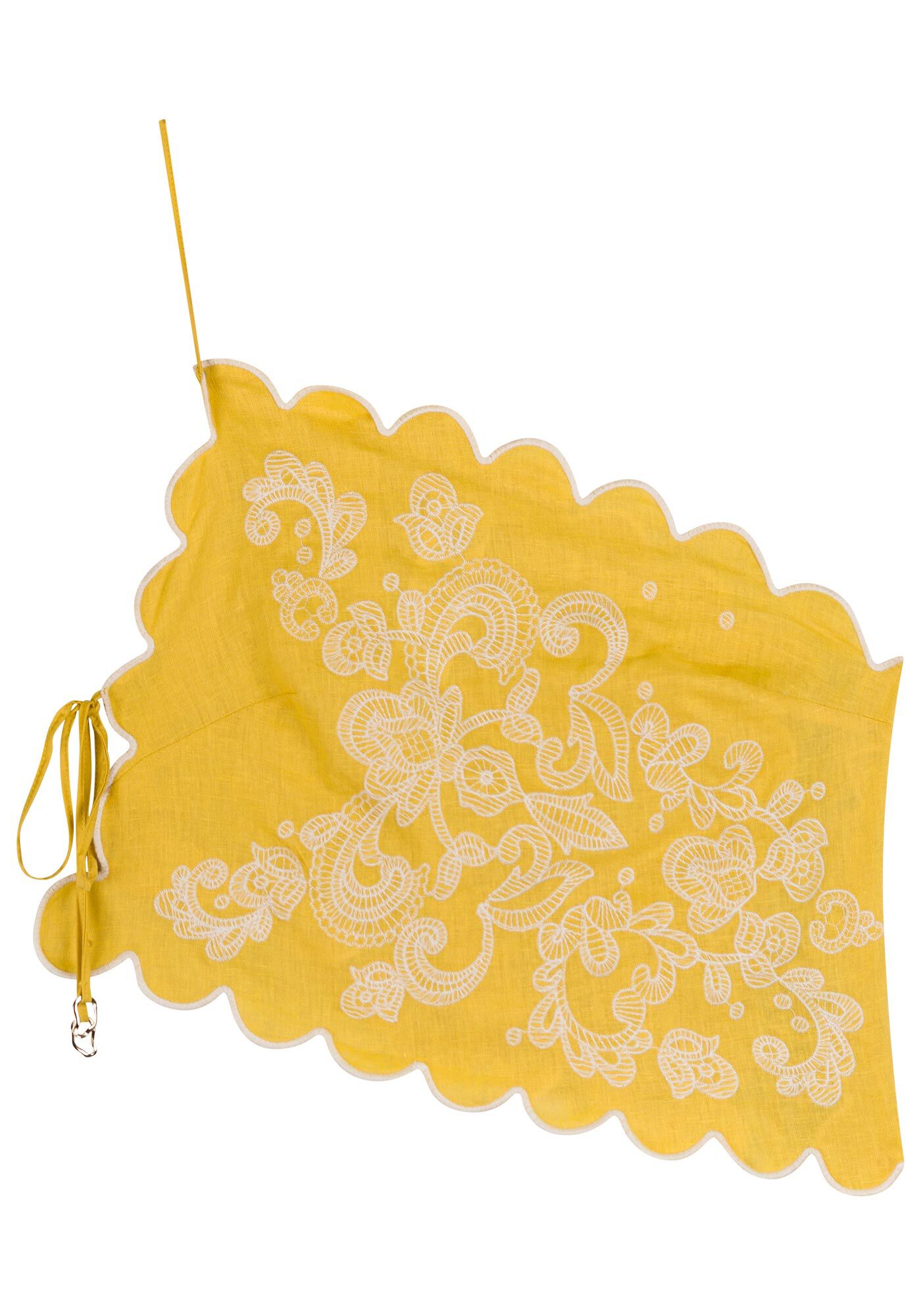 Blusa De Um Ombro S&oacute; Com Bordados E Amarra&ccedil;&otilde;es, , large.