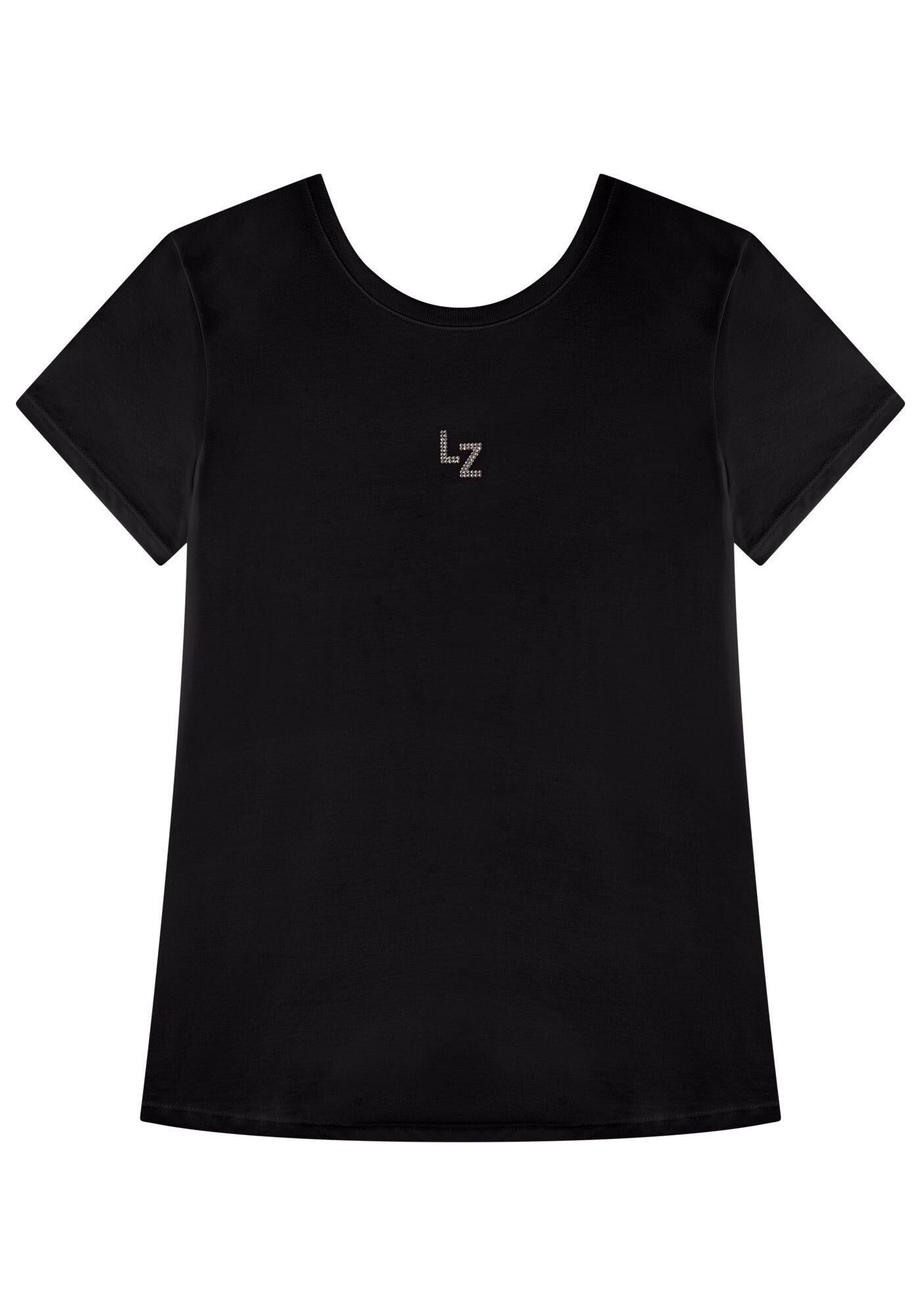 Blusa T-shirt De Mangas Curtas Em Algod&atilde;o Com Assinatura, , large.