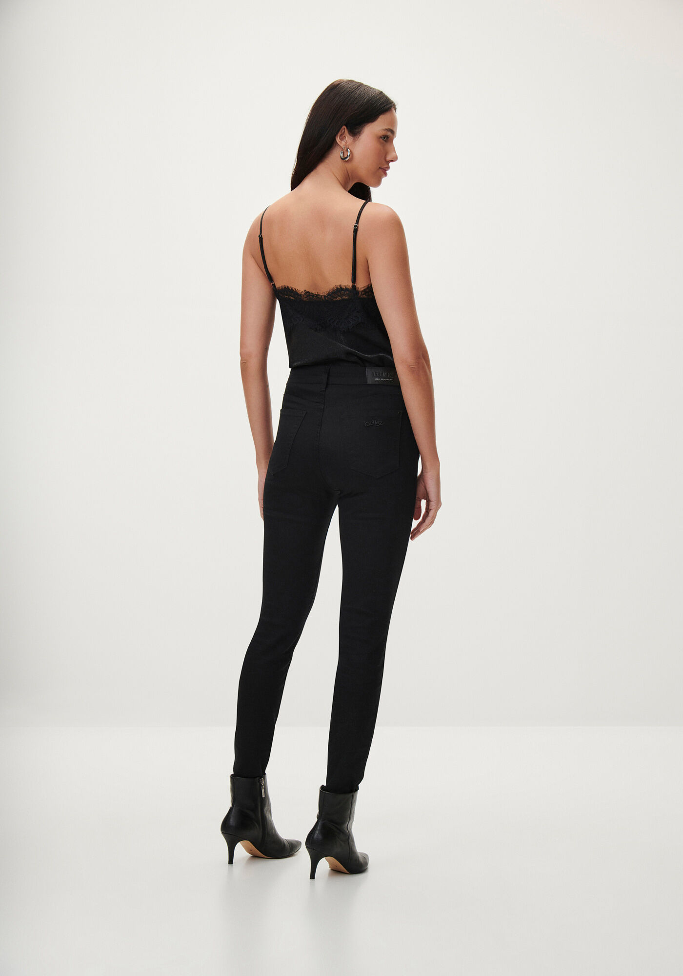 Blusa Al&ccedil;as em Cetim com Renda, , large.