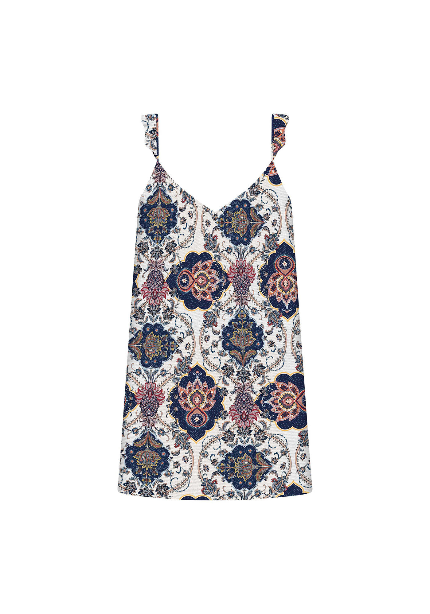 Vestido com Al&ccedil;as Babados Nimbim, , large.