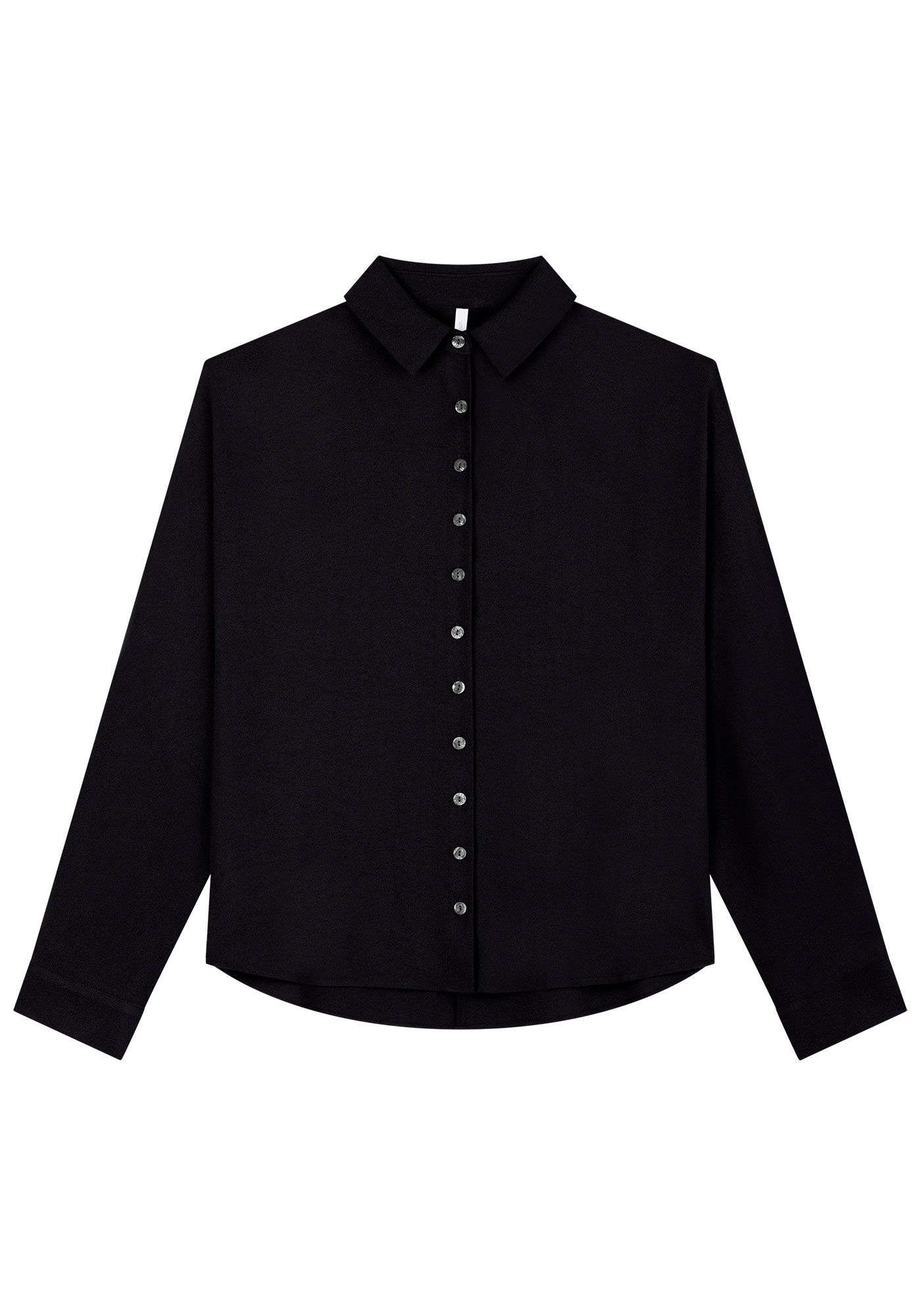 Camisa Manga Longa em Crepe, , large.