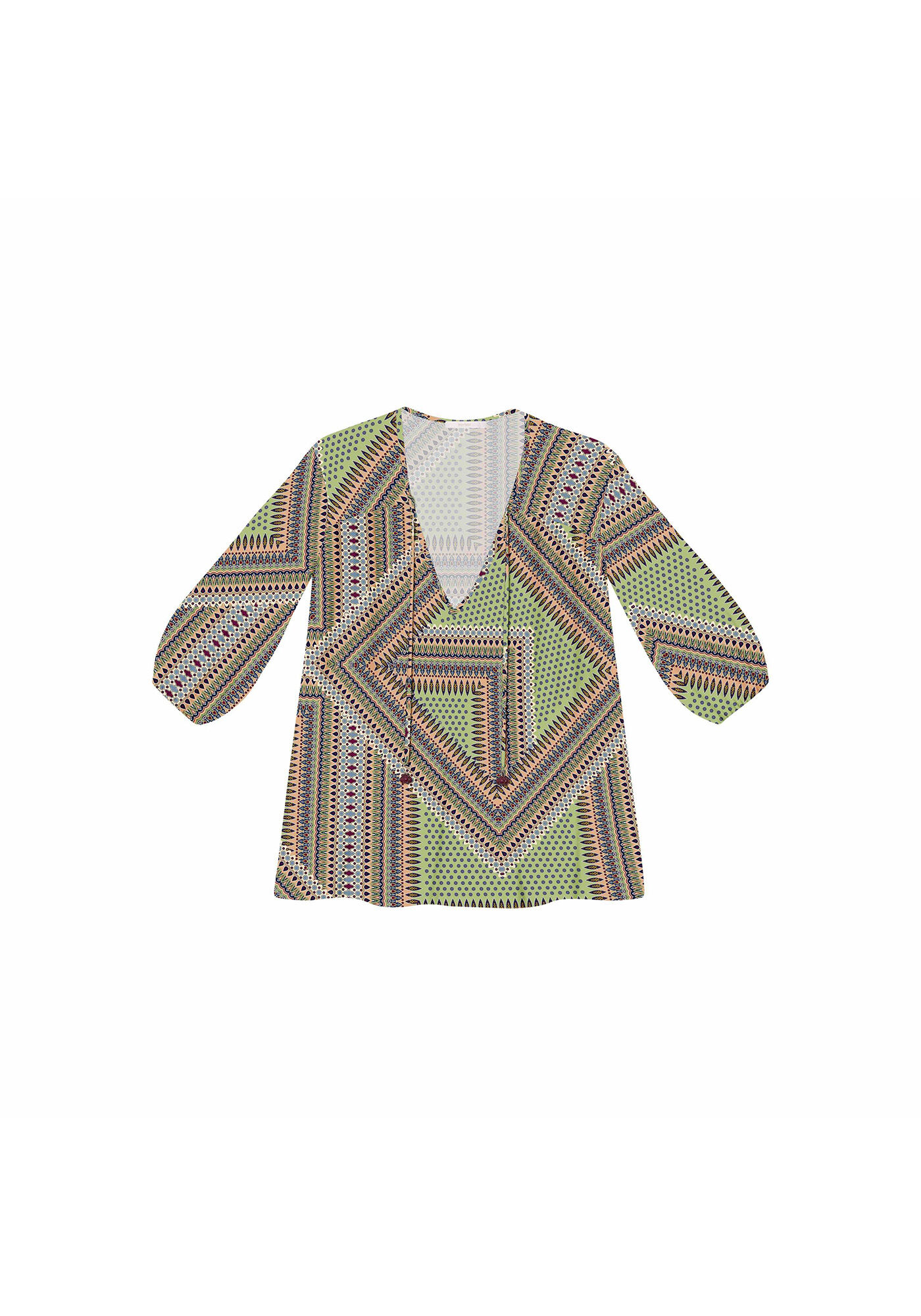 Blusa Manga 3/4 Estampa Acacia, , large.