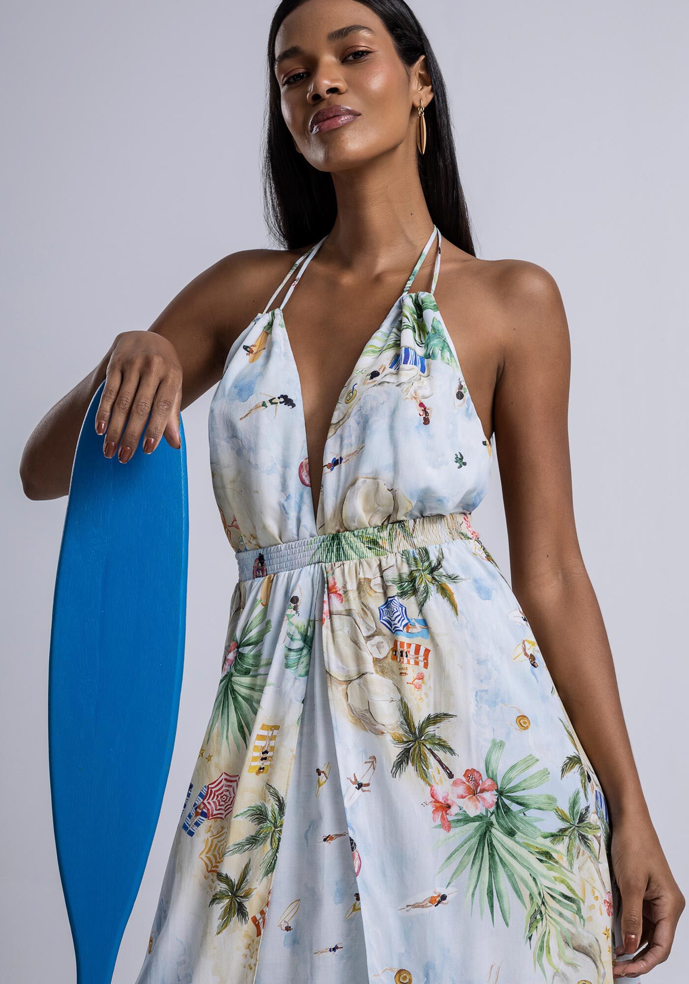 Modelo vestido store frente unica