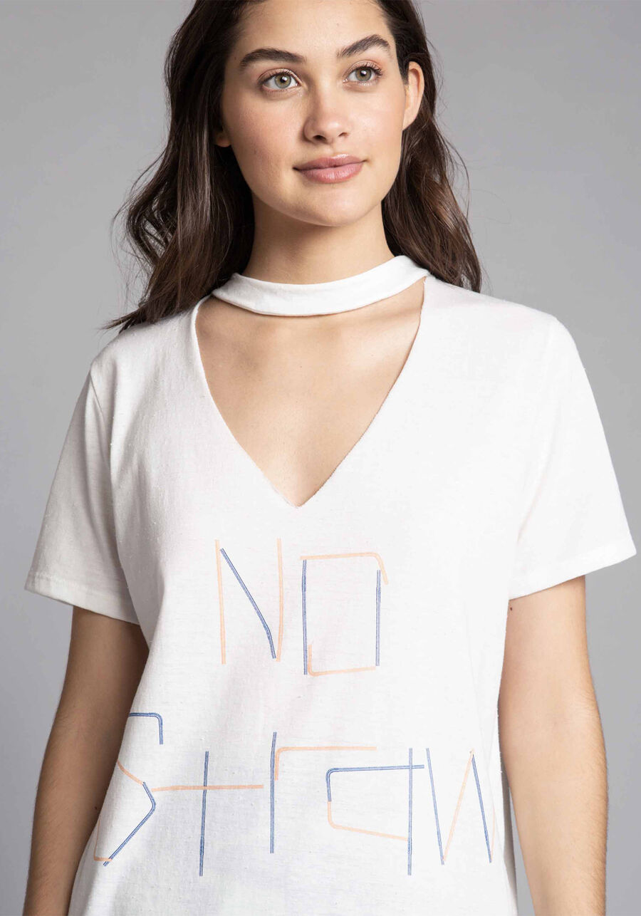 Blusa Choker Estampada ECO, . Blusa Choker Estampada ECO, , large.