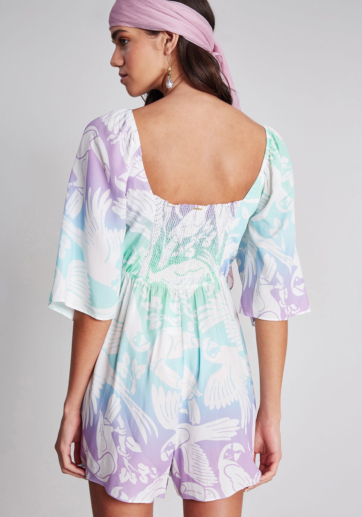 Macac&atilde;o Curto Mangas Sino Estampa, , large.