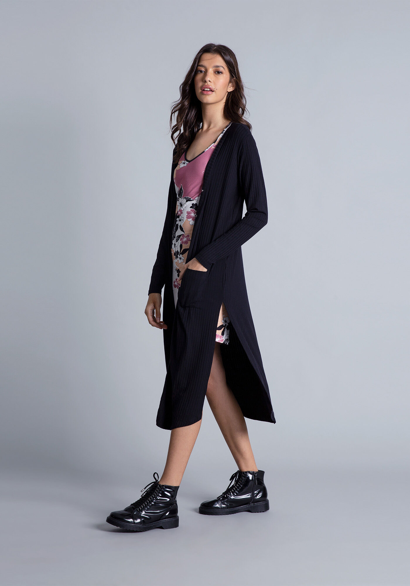 Cardigan Longo Manga Longa, , large.