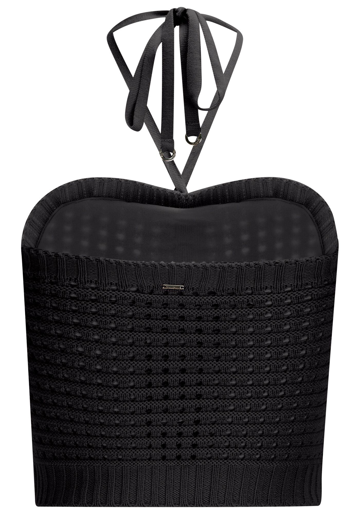 Blusa Cropped em Tric&ocirc; Frente &Uacute;nica, , large.