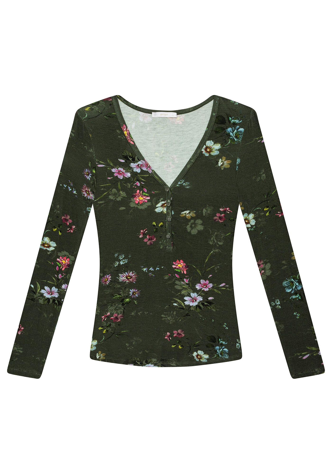 Blusa manga longa em malha, , large.