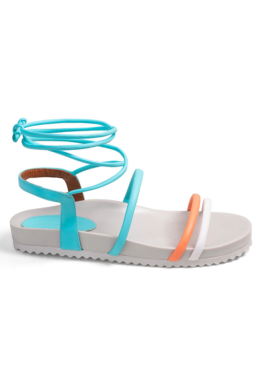 Sandália Papete com Amarração, . Sandália Papete com Amarração, , large.