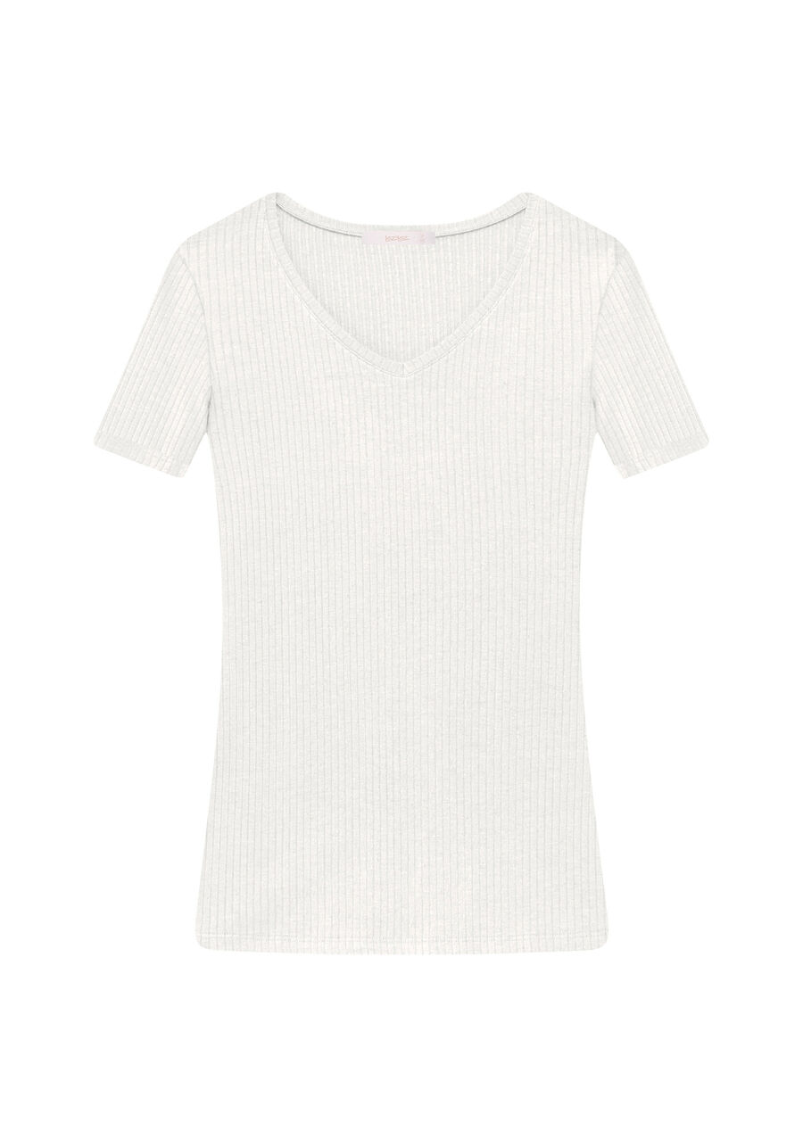 Blusa Manga Curta Decote V, . Blusa Manga Curta Decote V, , large.