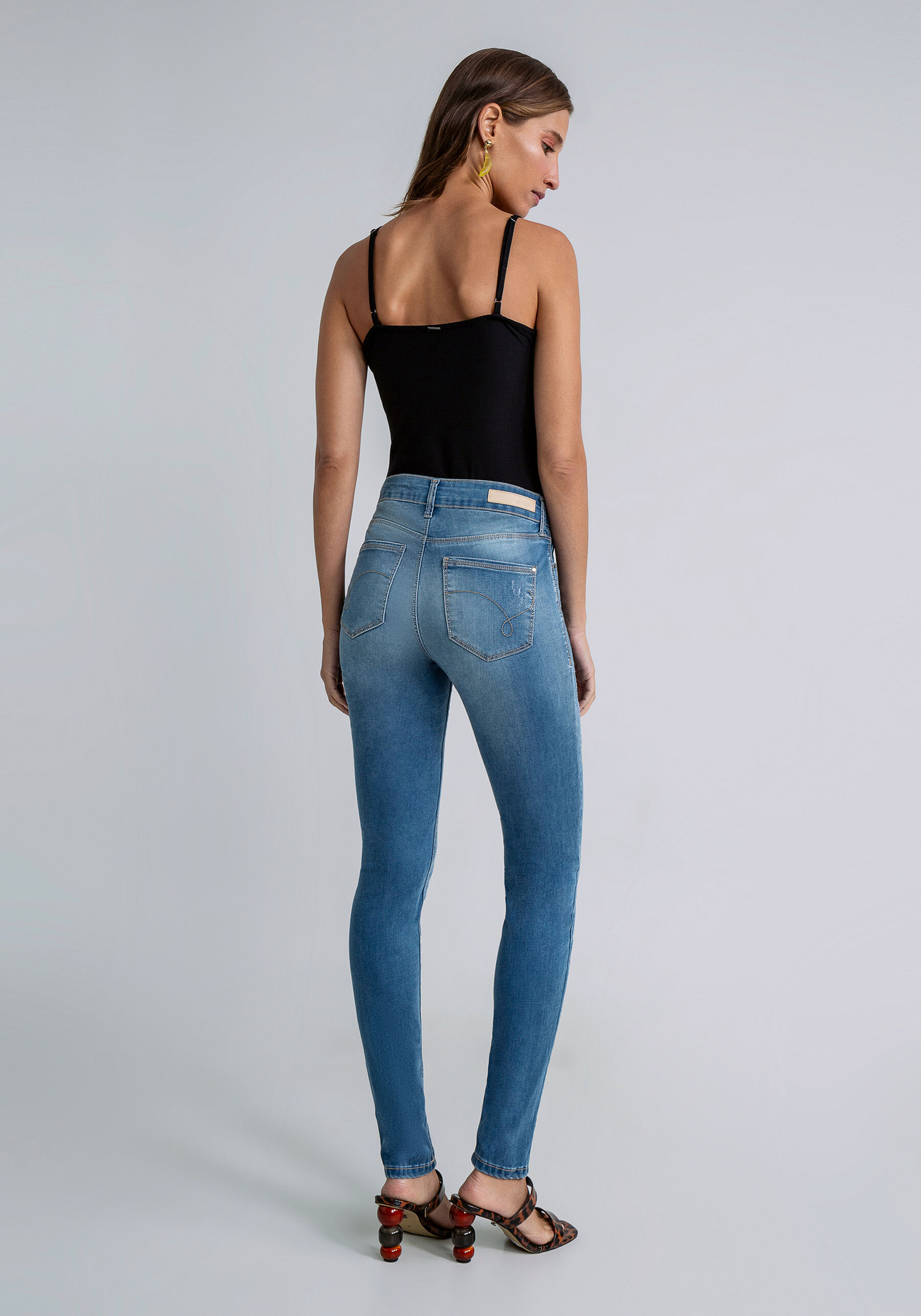 Calça Jeans Skinny Bali Elastic Denim, JEANS. Calça Jeans Skinny Bali Elastic Denim, JEANS, large.