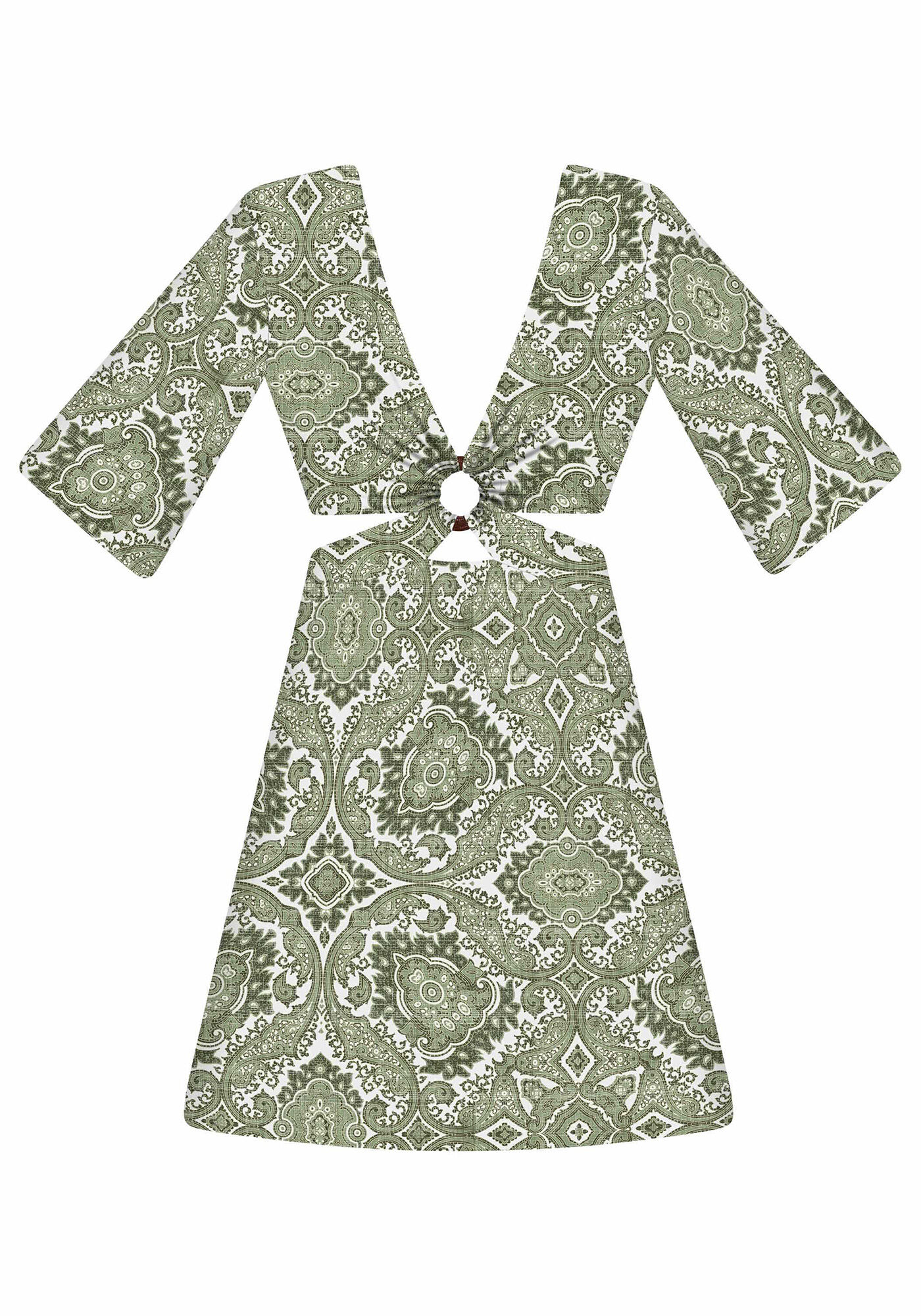 Vestido Recorte Cintura, , large.