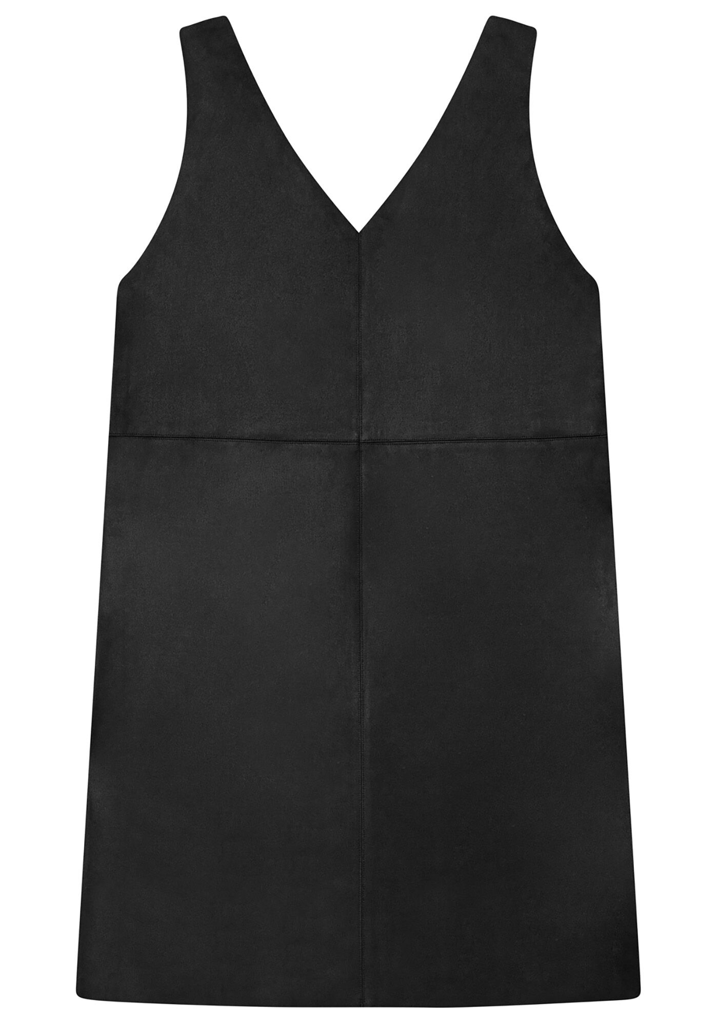 Vestido Reto Decote V Tecido, , large.