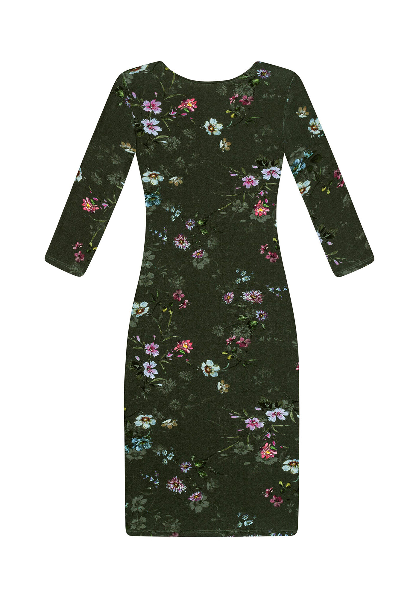 Vestido Mangas 3/4 Estampado, , large.