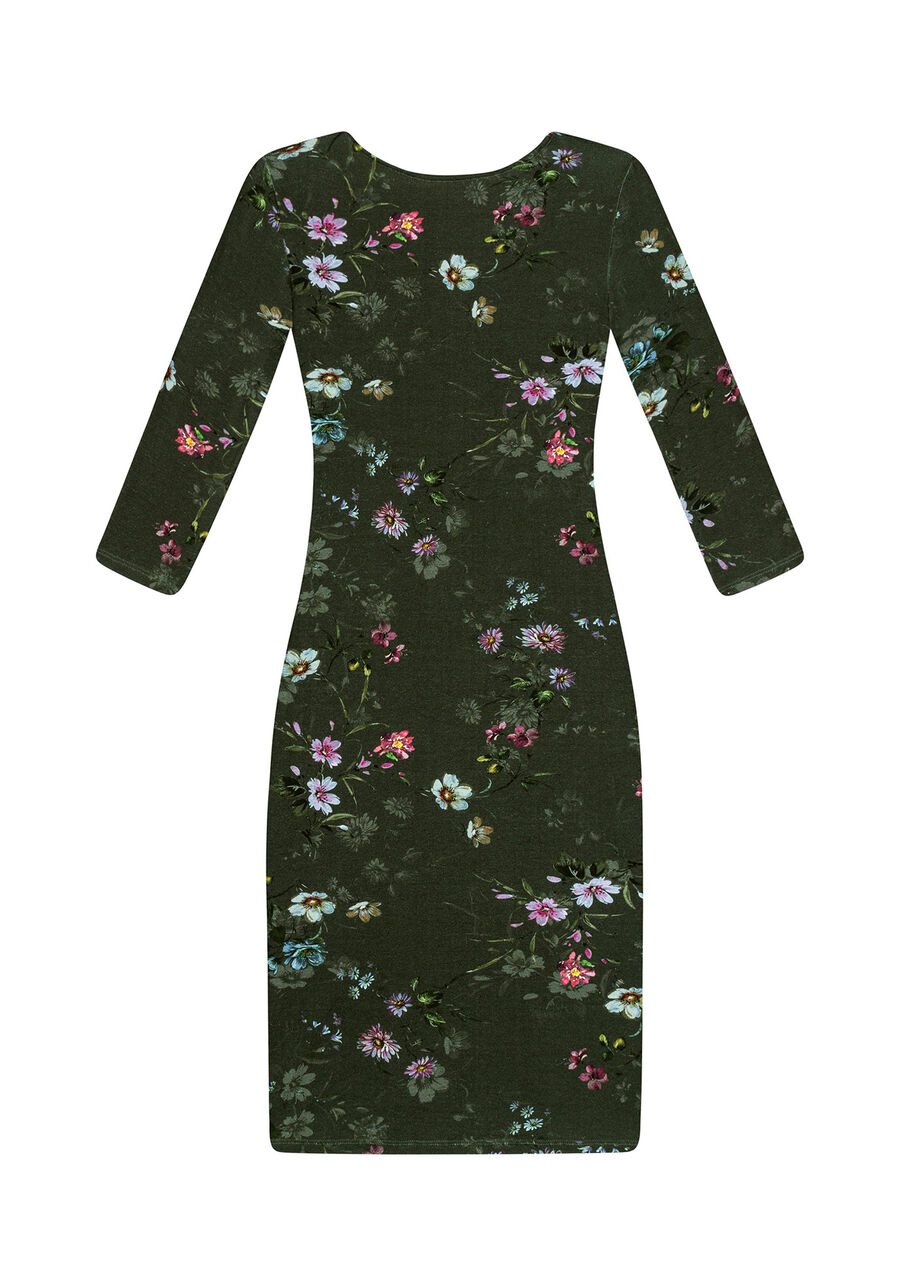 Vestido Mangas 3/4 Estampado, . Vestido Mangas 3/4 Estampado, , large.