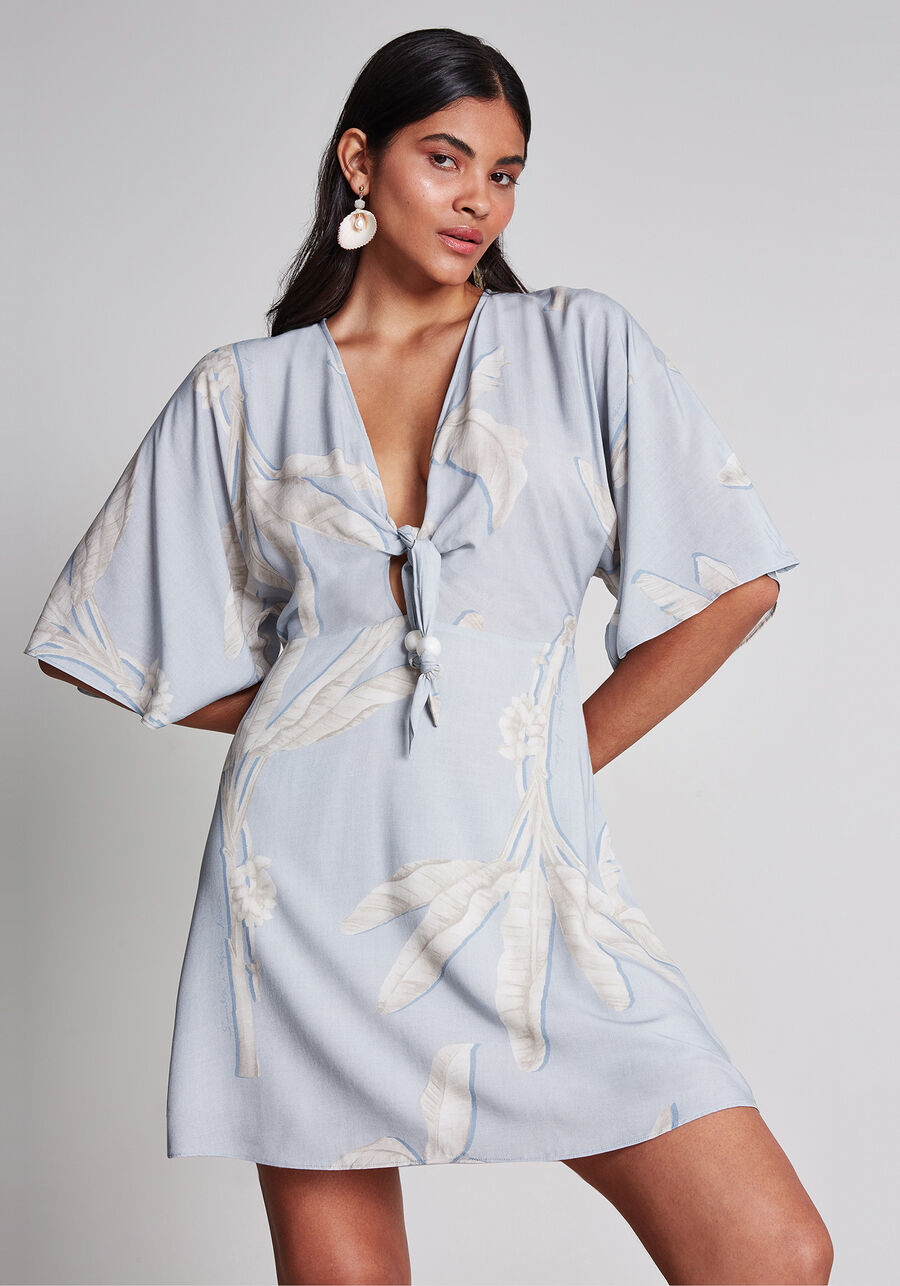 Vestido Amarração Cintura Estampa, . Vestido Amarração Cintura Estampa, , large.