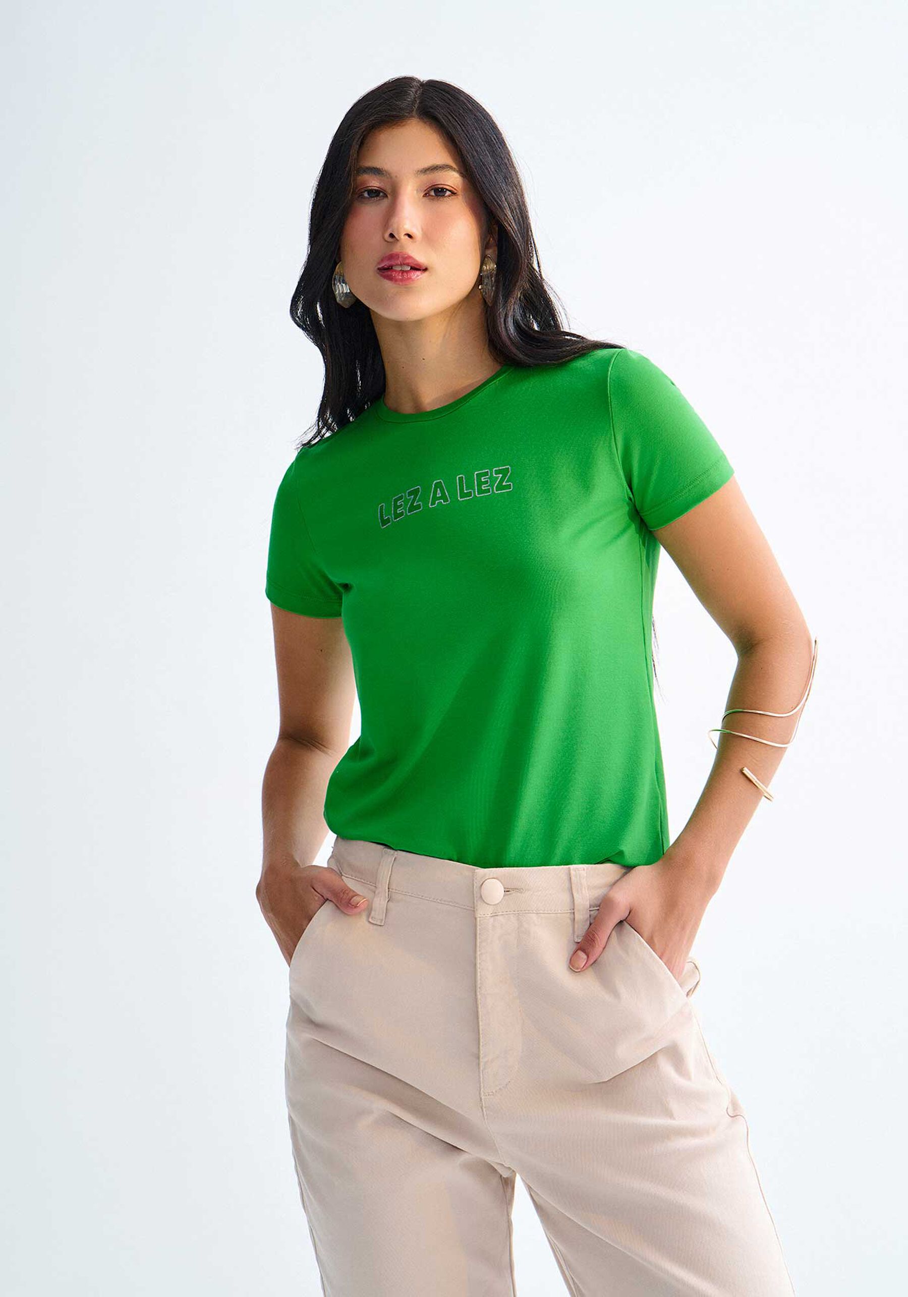 T-shirt Malha Power com Efeito Brilho, . T-shirt Malha Power com Efeito Brilho, , large.