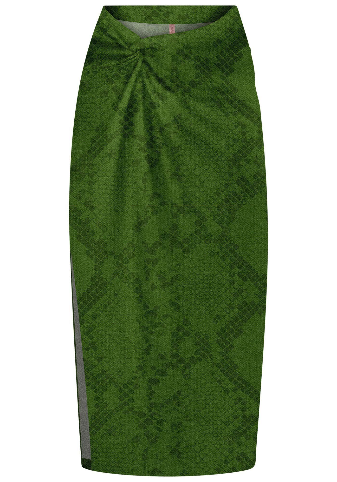 Saia Midi Estampada com Tor&ccedil;&atilde;o C&oacute;s, , large.