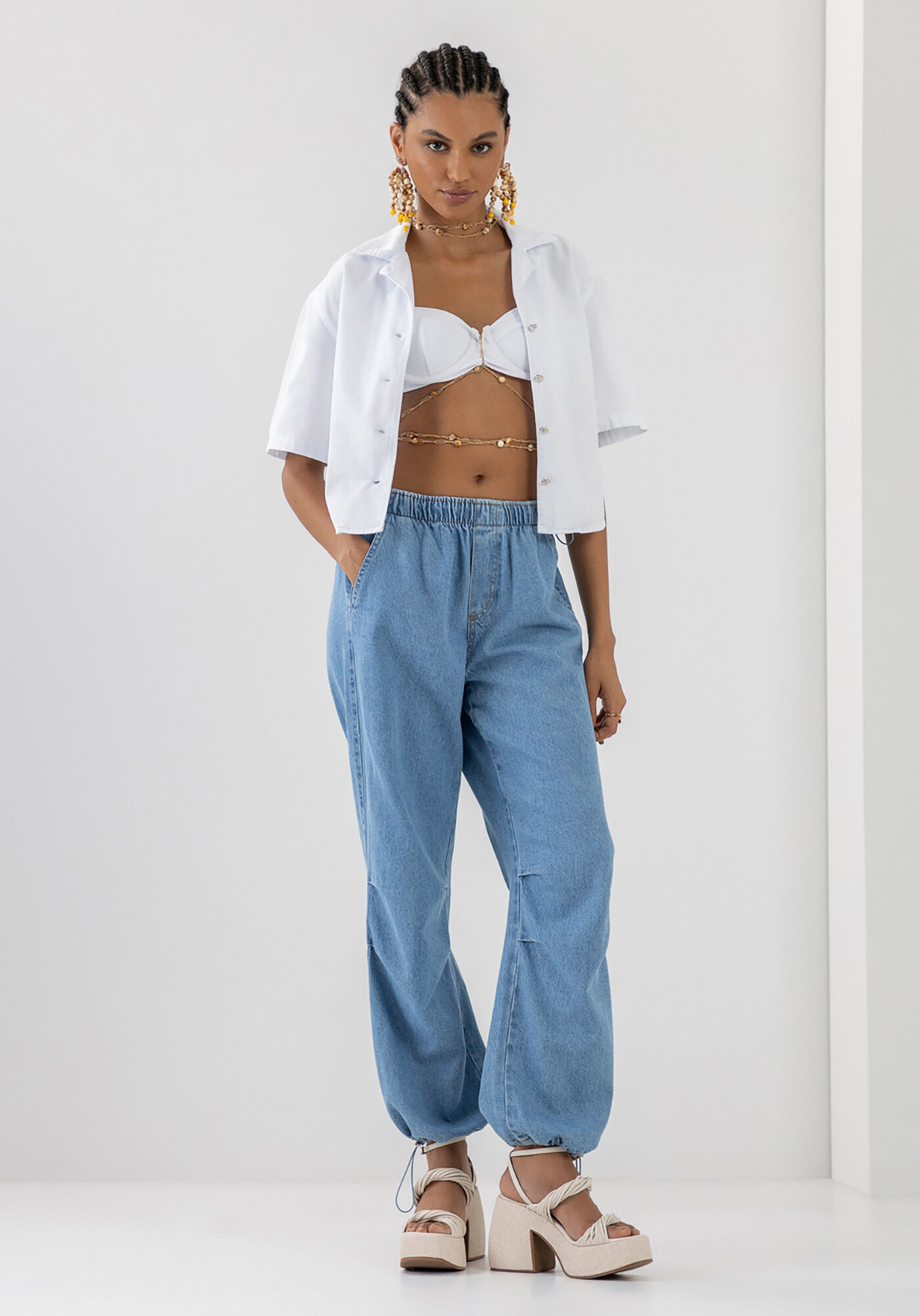 Cal&ccedil;a Jeans Jogging Parachute, , large.