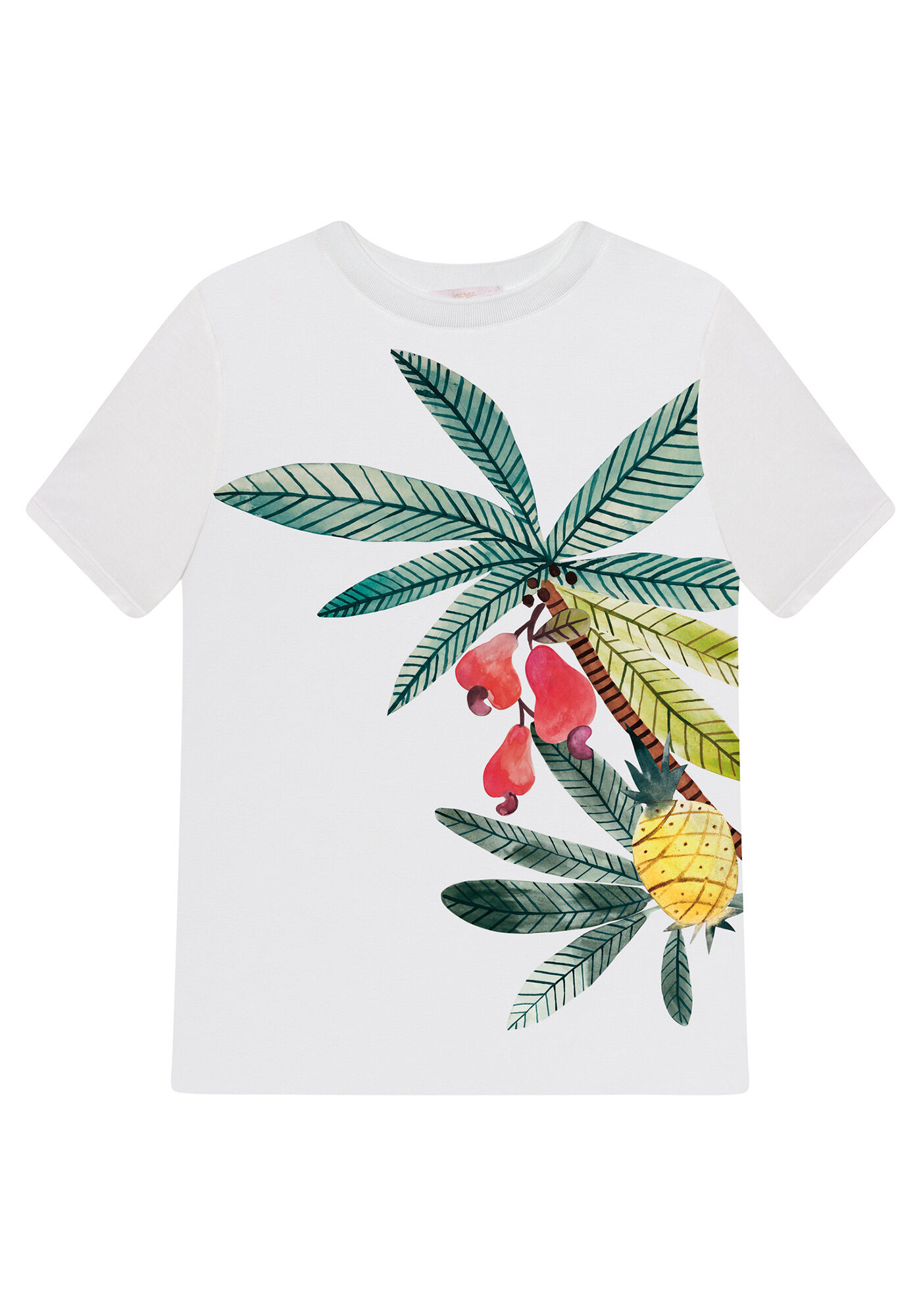 Blusa Manga Curta Estampa, , large.